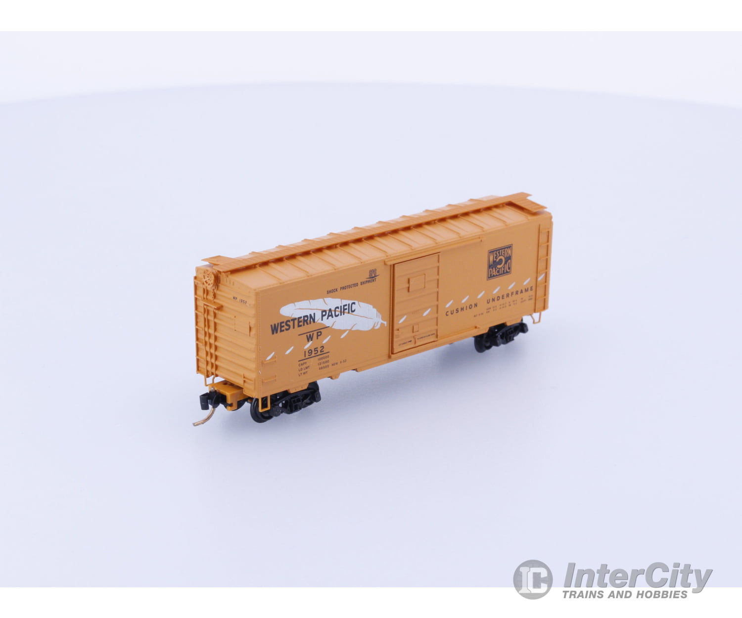 Micro Trains 20506 N 40’ Standard Box Car Single Door Western Pacific (WP) 1952 Freight Cars