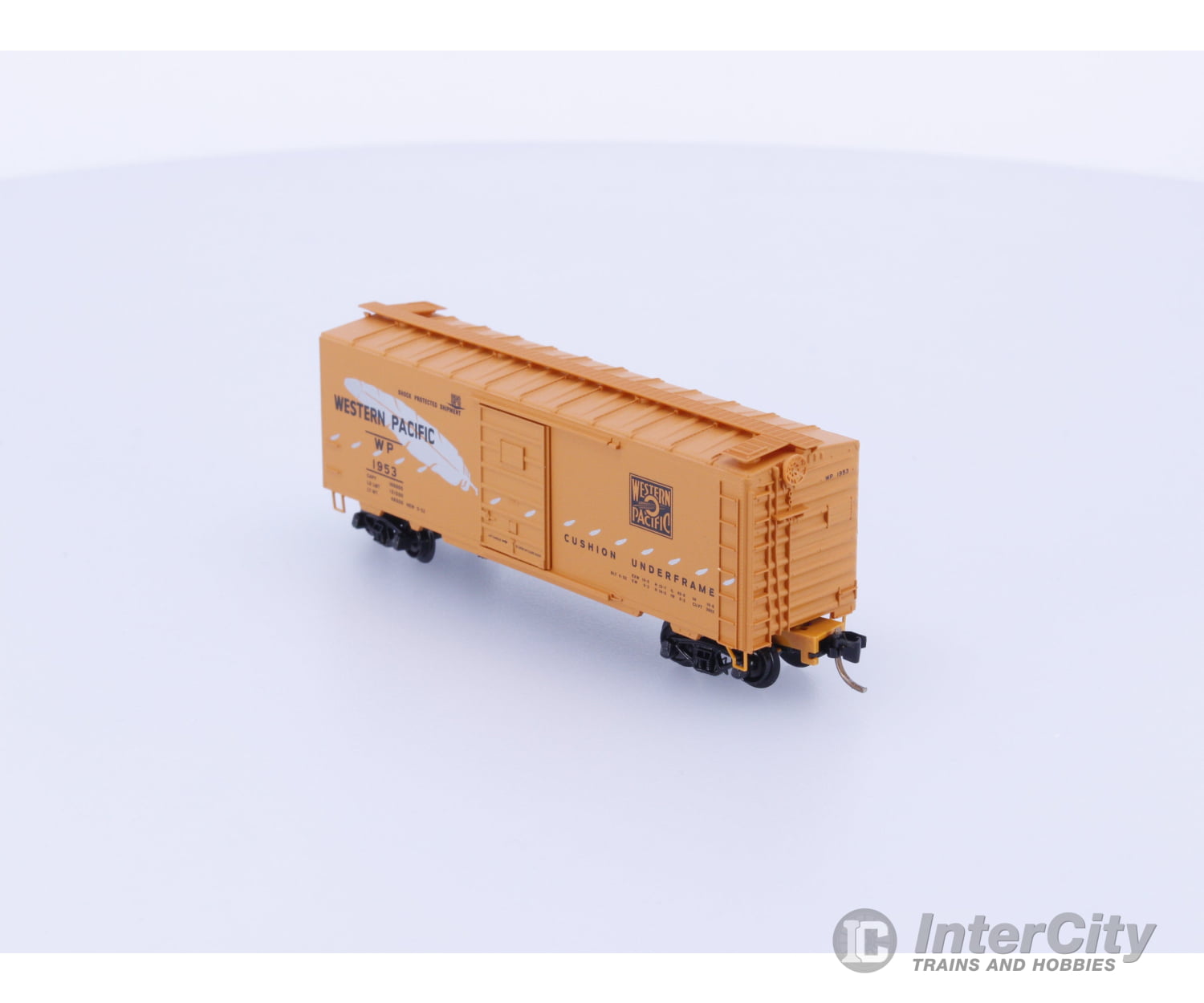Micro Trains 20506 N 40’ Standard Box Car Single Door Western Pacific (WP) 1953 Freight Cars