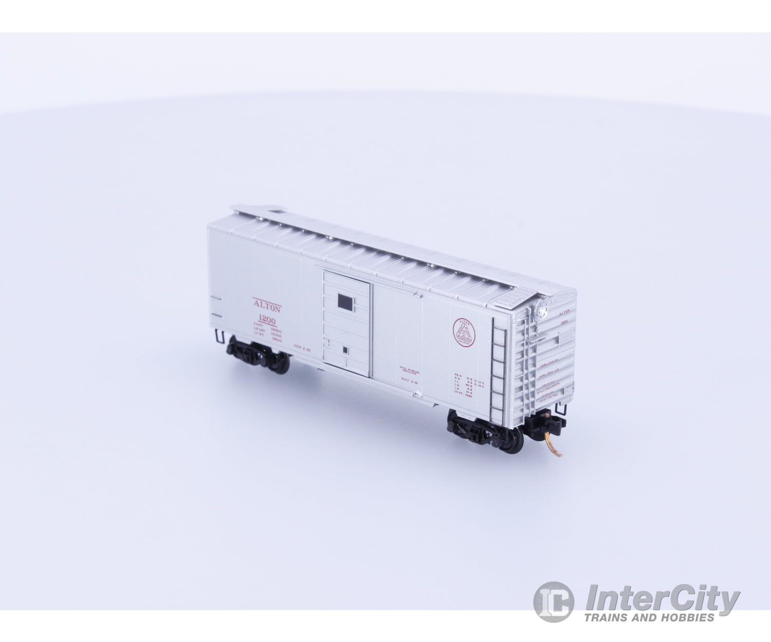 Micro Trains 20586 N 40’ Standard Box Car Single Door Alton Railroad 1200 Freight Cars