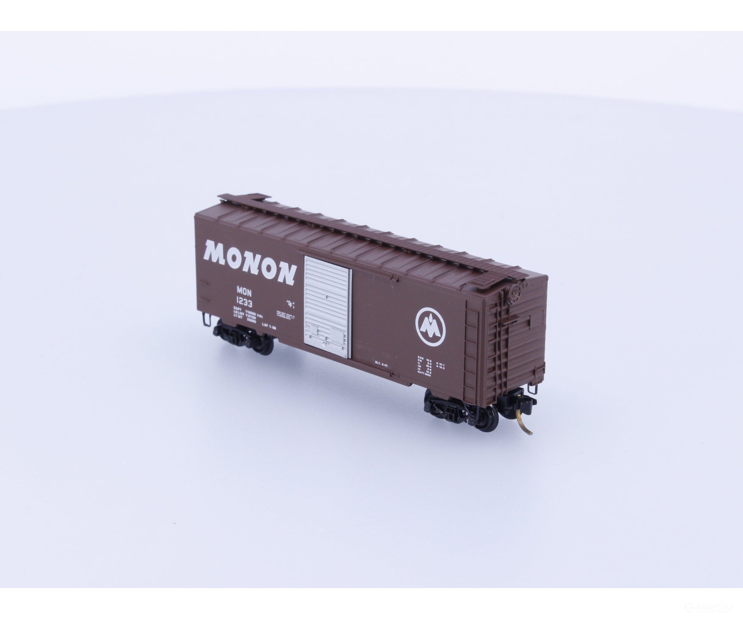 Micro Trains 20770 N 40’ Standard Box Car Single Door MONON 1233 Freight Cars