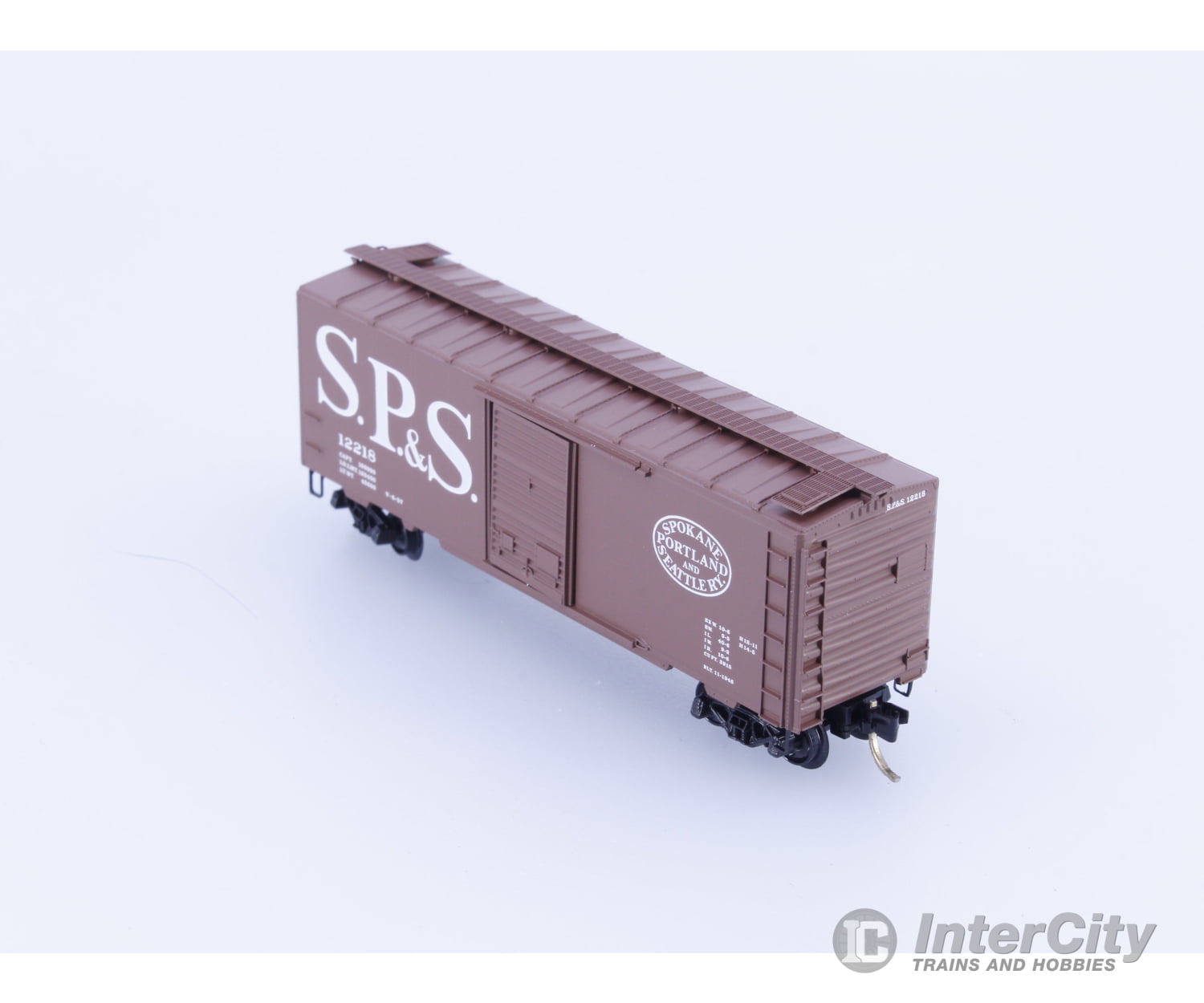 Micro Trains 20850 N 40’ Single Door Boxcar Spokane Portland and Seattle (SPS) 12218 Freight Cars