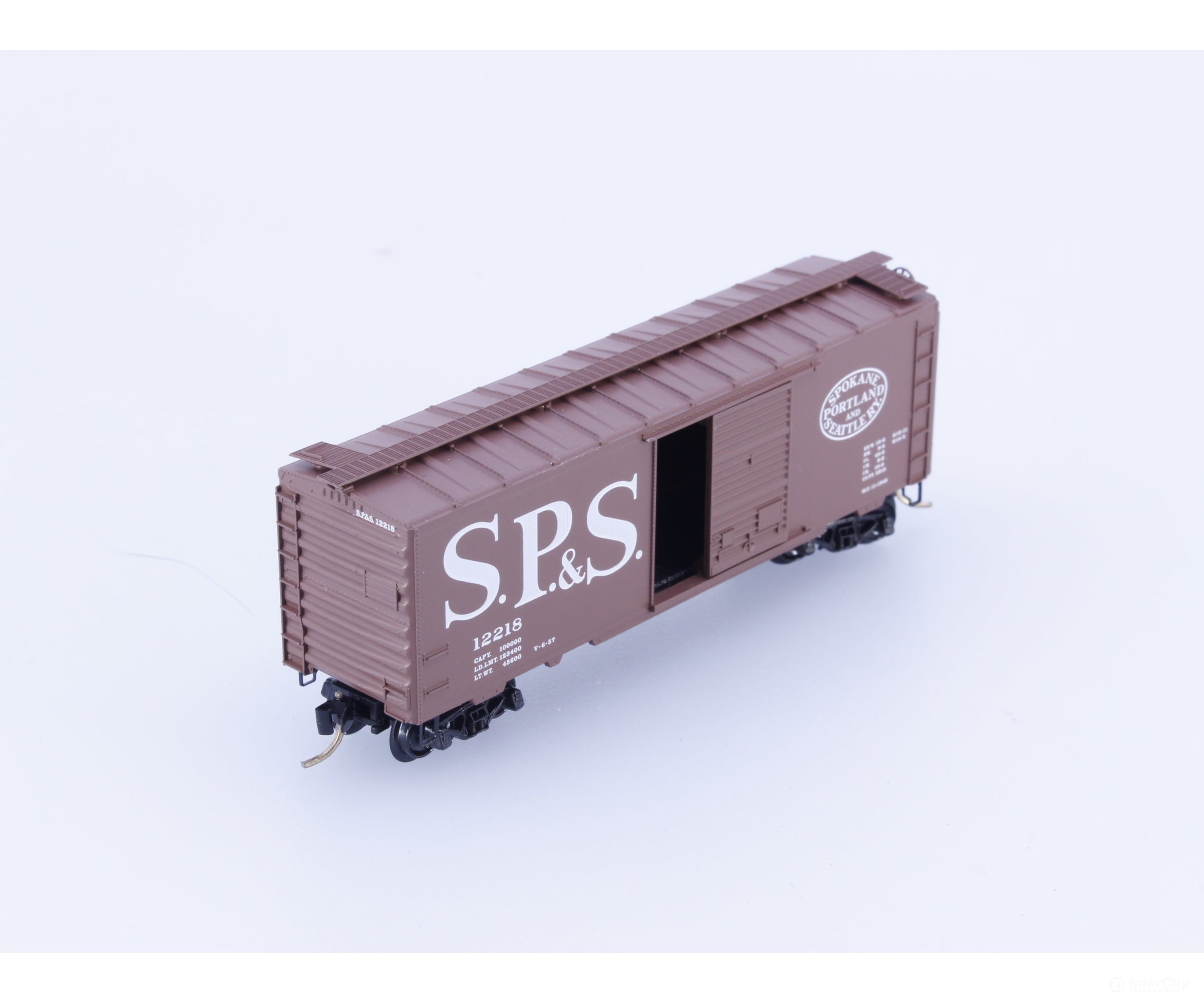 Micro Trains 20850 N 40’ Single Door Boxcar Spokane Portland and Seattle (SPS) 12218 Freight Cars