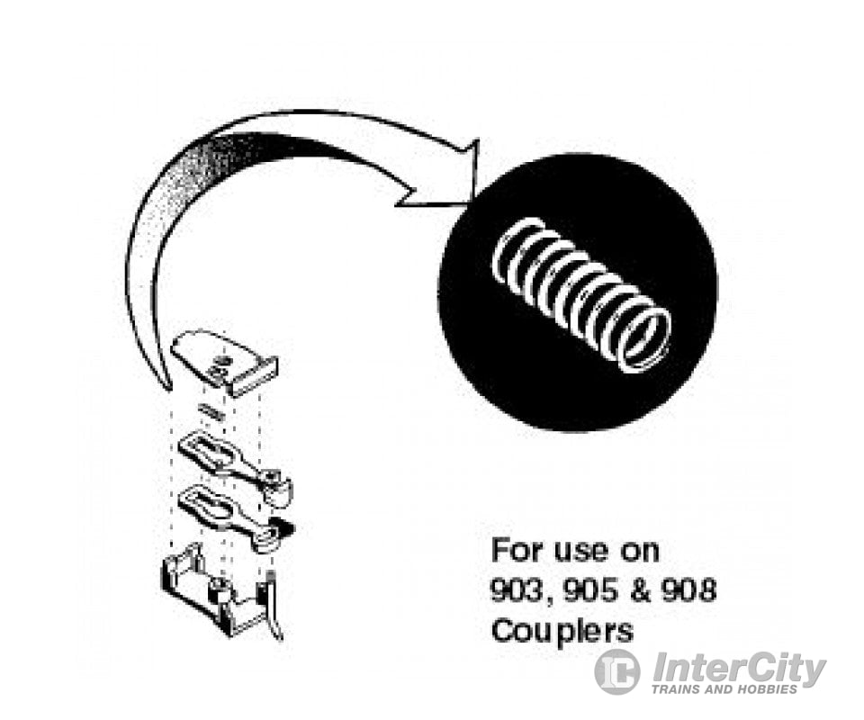 Micro Trains 210005 Z-1 Springs - Coiled Centering For #903 Couplers Pkg(12) Parts