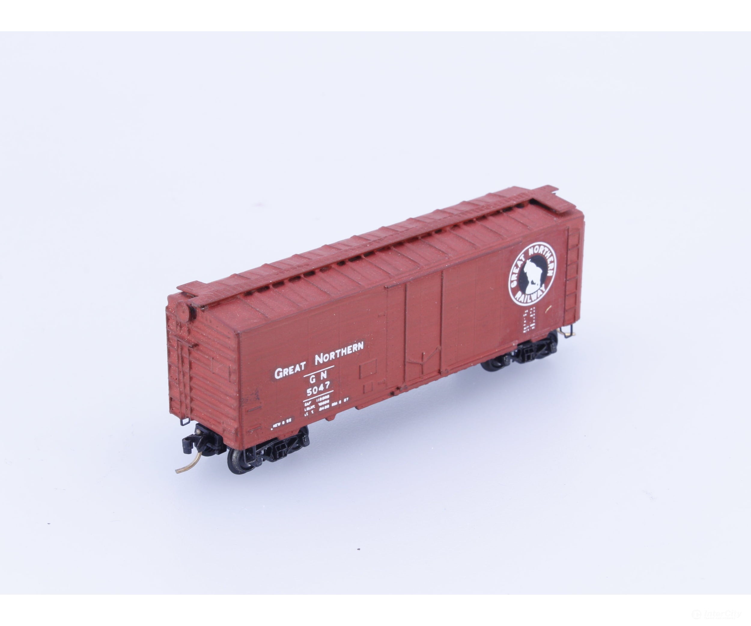 Micro Trains 21040 N 40’ Plug Door Boxcar Great Northern (GN) 5047 Freight Cars