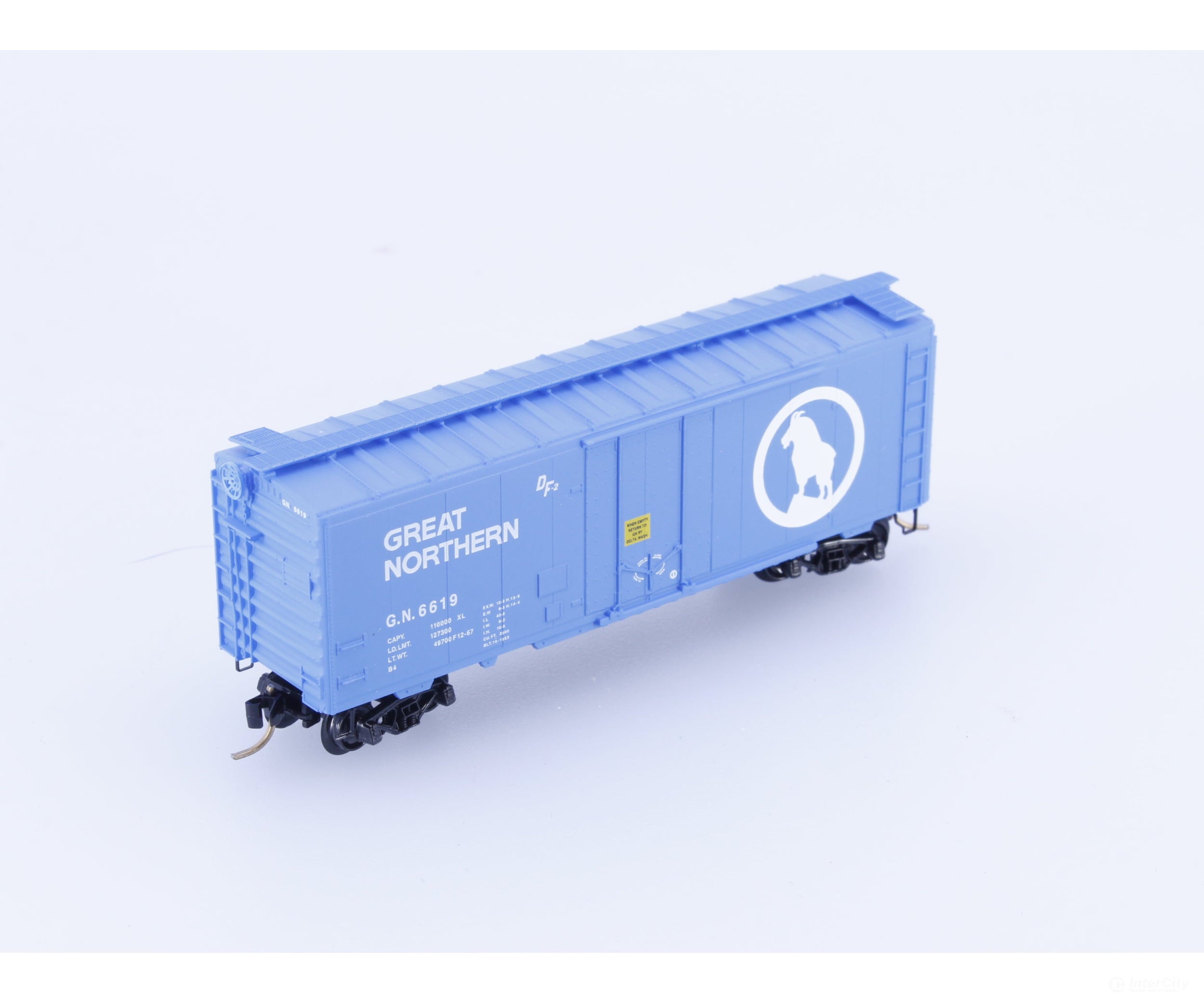 Micro Trains 21040 N 40’ Plug Door Boxcar Great Northern (GN) 6619 Freight Cars