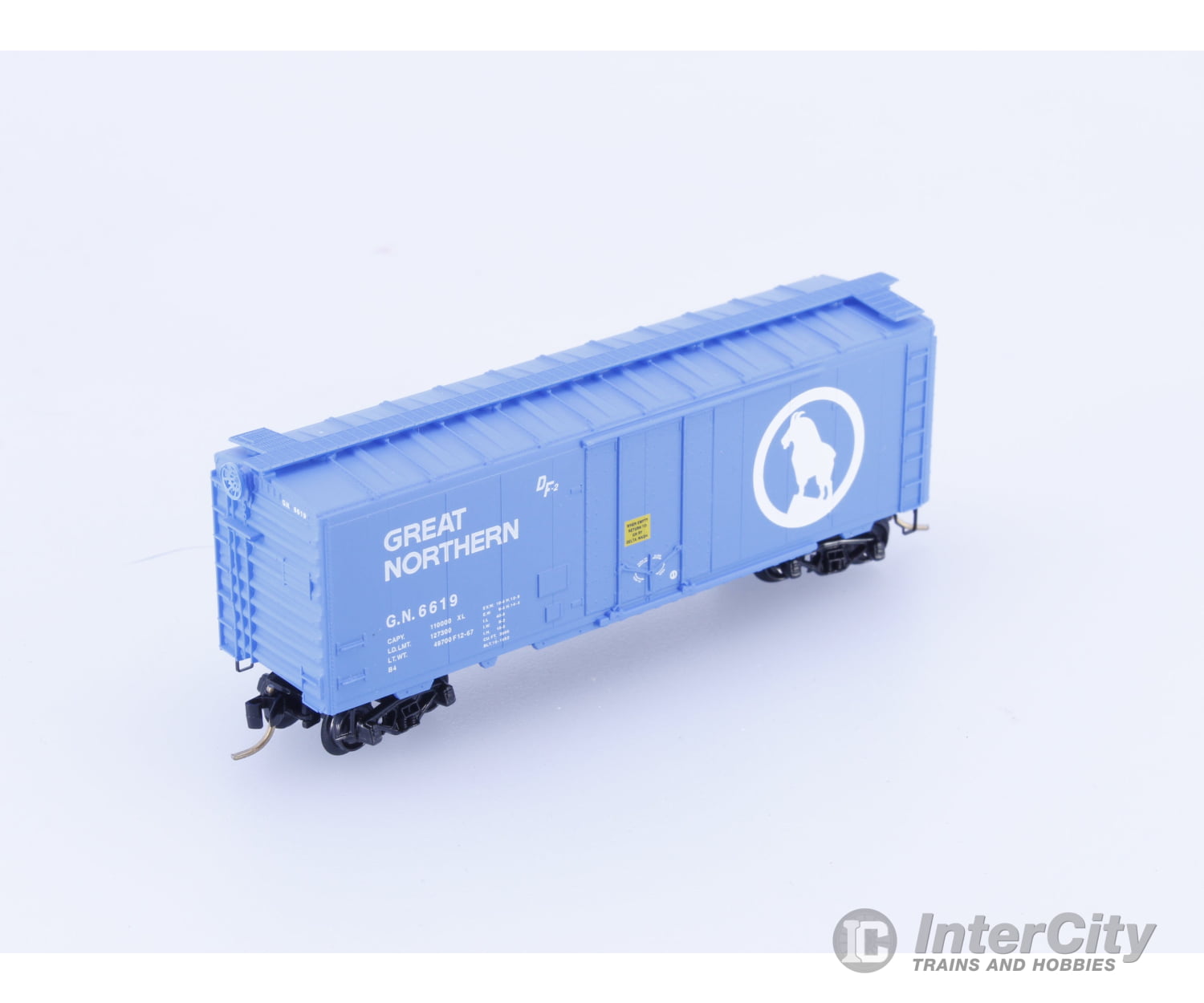 Micro Trains 21040 N 40’ Plug Door Boxcar Great Northern (GN) 6619 Freight Cars