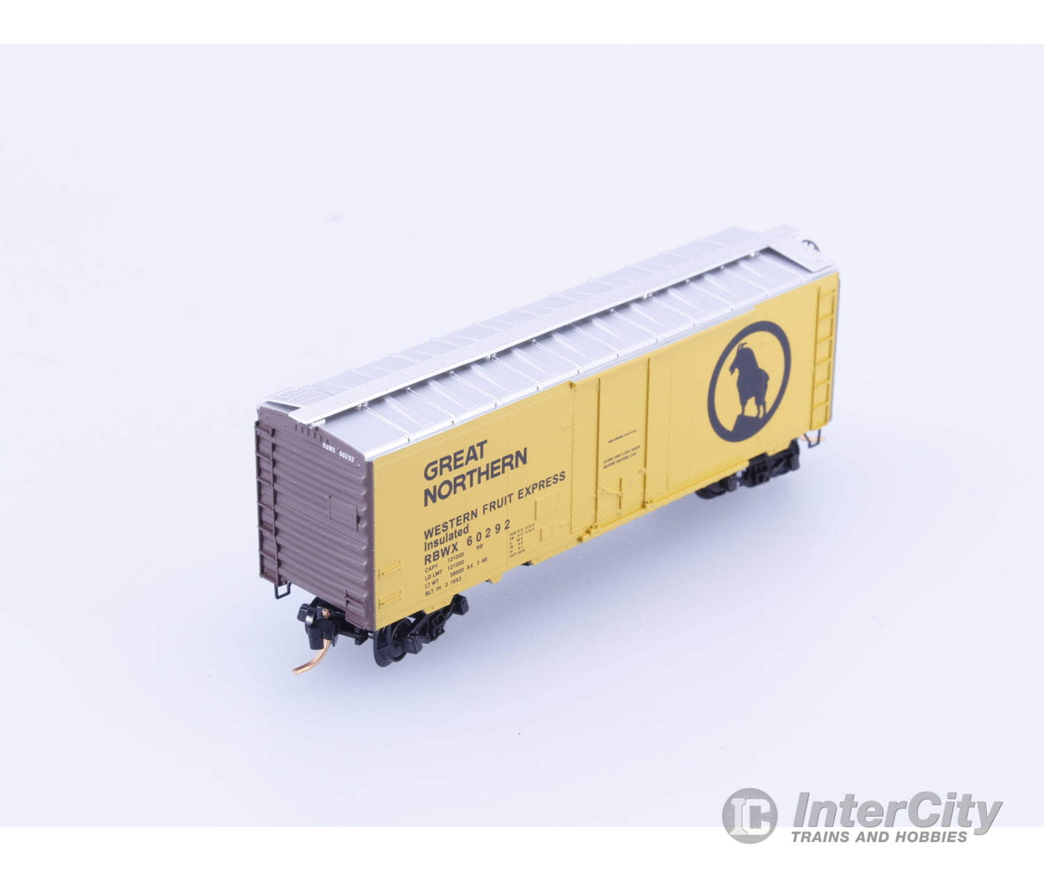 Micro Trains 21460 N 40’ Plug Door Boxcar Western Fruit Express (RBWX) Great Northern (GN) 60292 Freight Cars