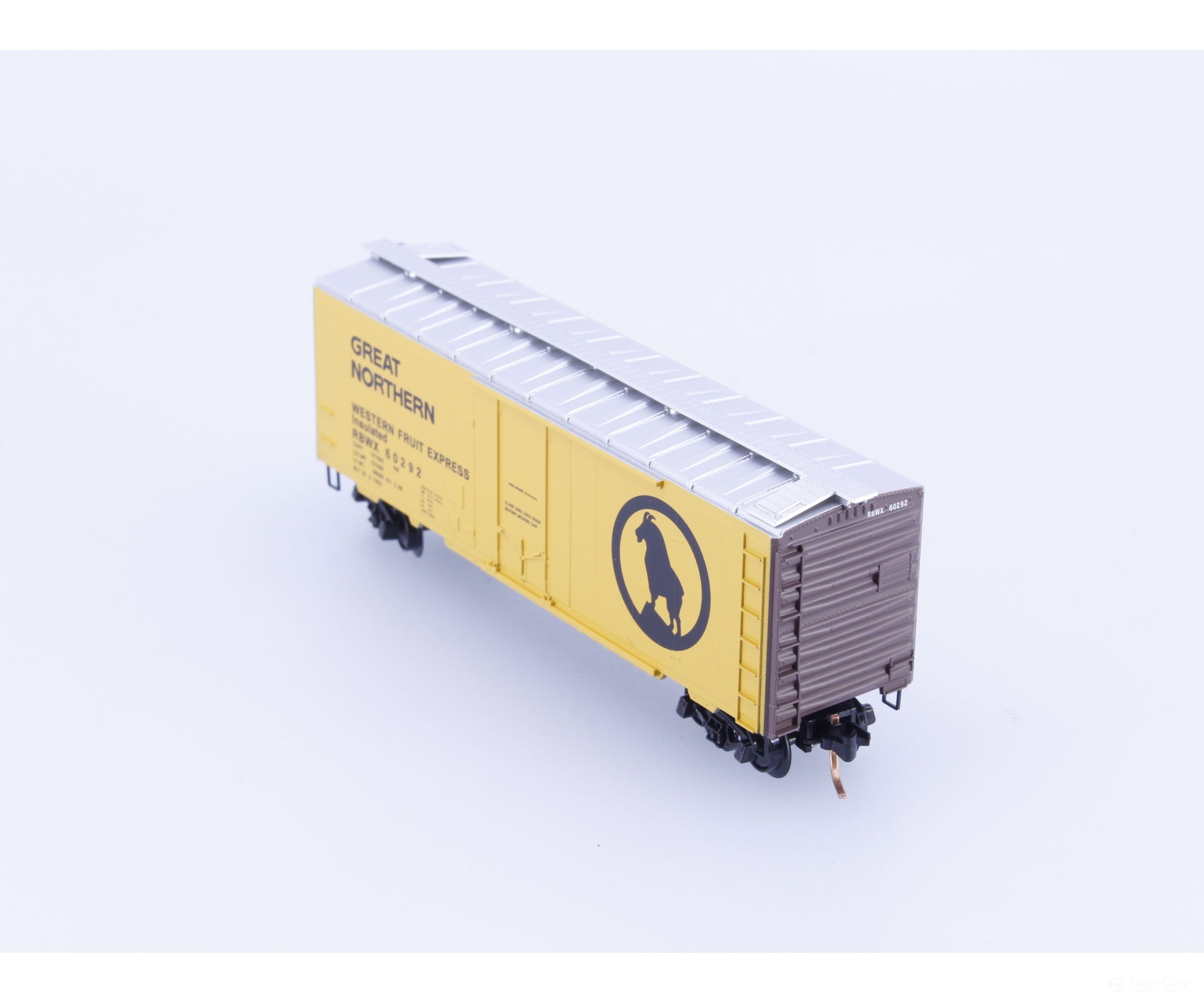 Micro Trains 21460 N 40’ Plug Door Boxcar Western Fruit Express (RBWX) Great Northern (GN) 60292 Freight Cars