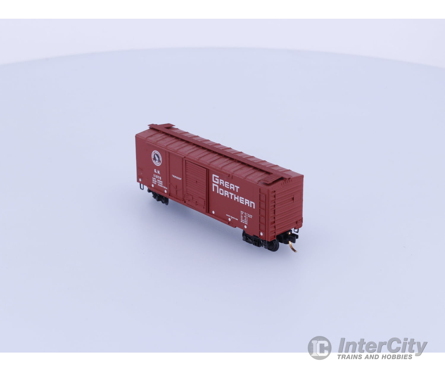 Micro Trains 22021 N 40’ Standard Box Car Plug & Sliding Door Great Northern (GN) 11876 (#2) Freight Cars