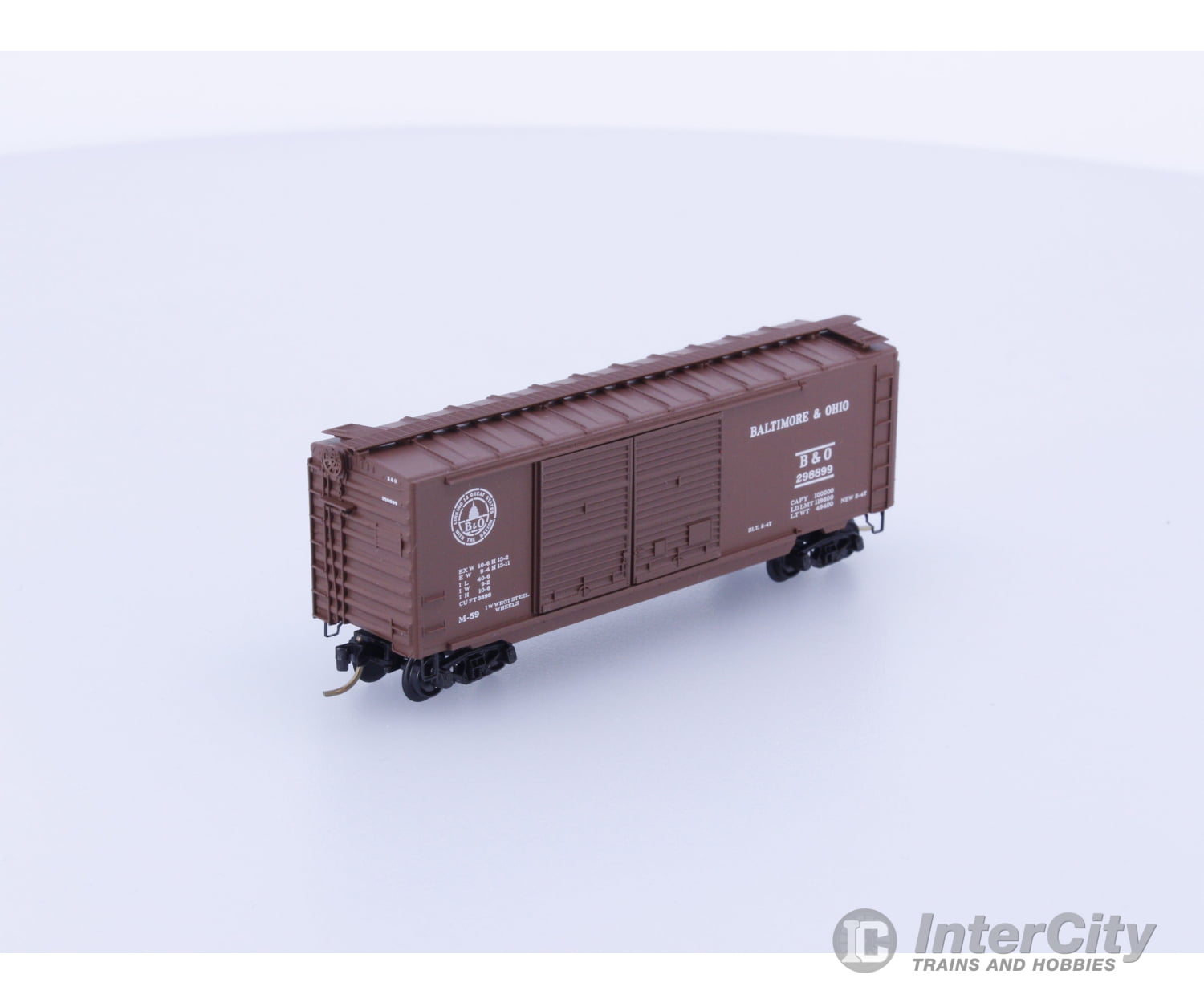 Micro Trains 23040 N 40’ Standard Box Car Double Doors Baltimore and Ohio (BO) 298899 Freight Cars