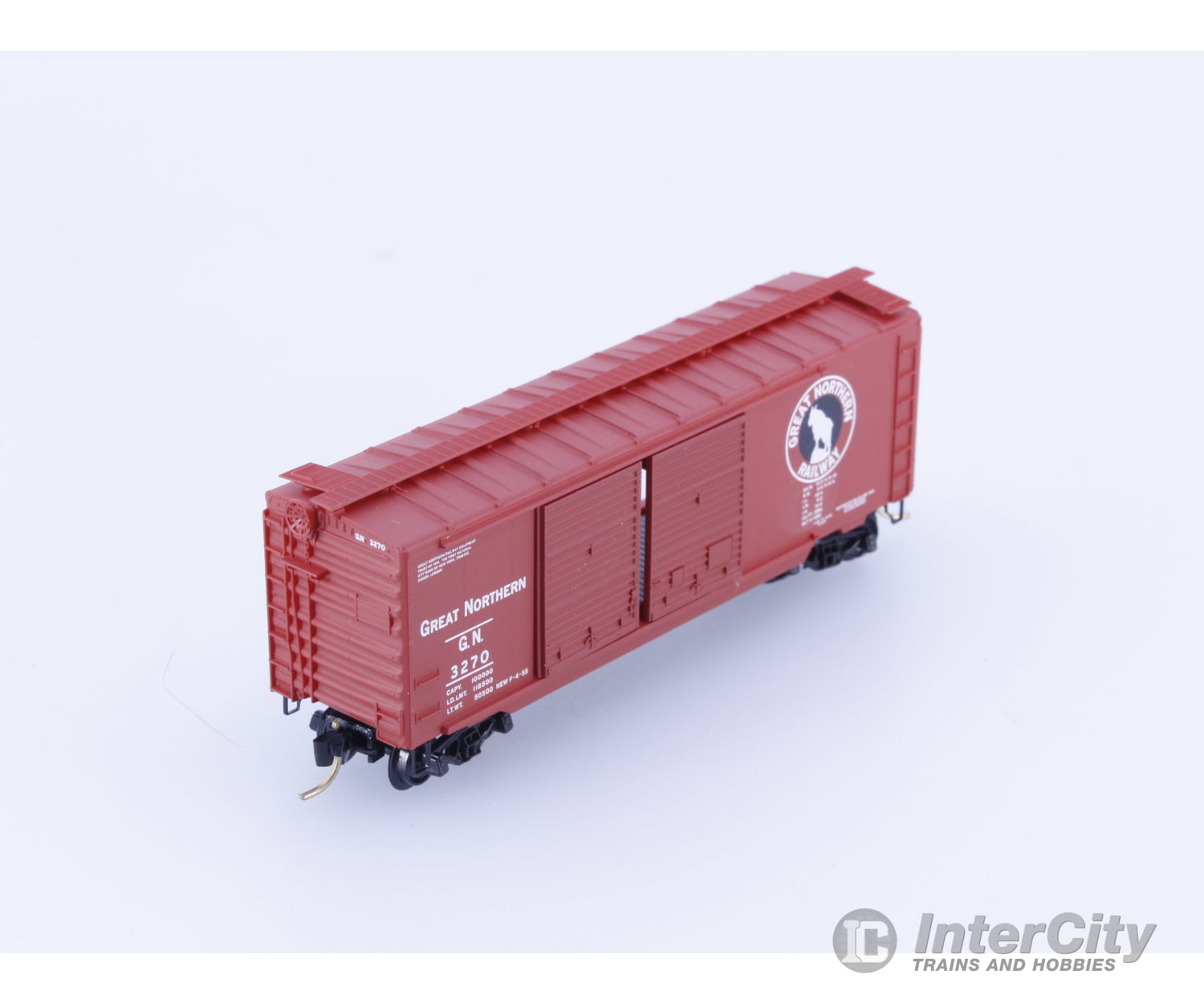 Micro Trains 23060 N 40’ Double Door Boxcar Great Northern (GN) 3270 Freight Cars
