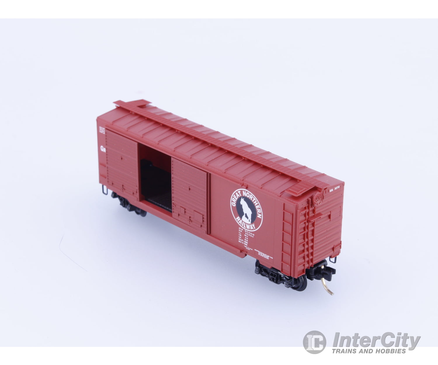Micro Trains 23060 N 40’ Double Door Boxcar Great Northern (GN) 3270 Freight Cars