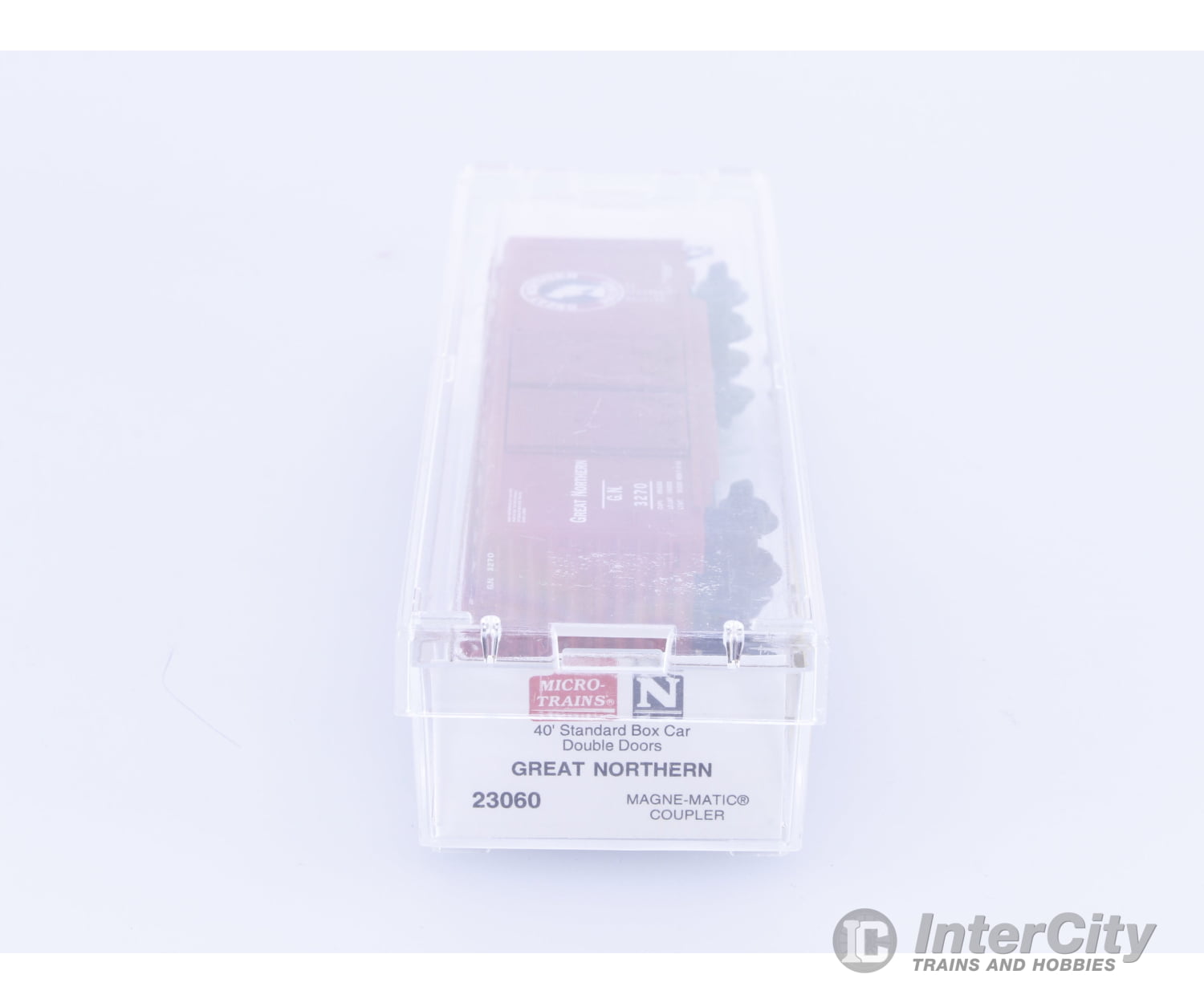 Micro Trains 23060 N 40’ Double Door Boxcar Great Northern (GN) 3270 Freight Cars