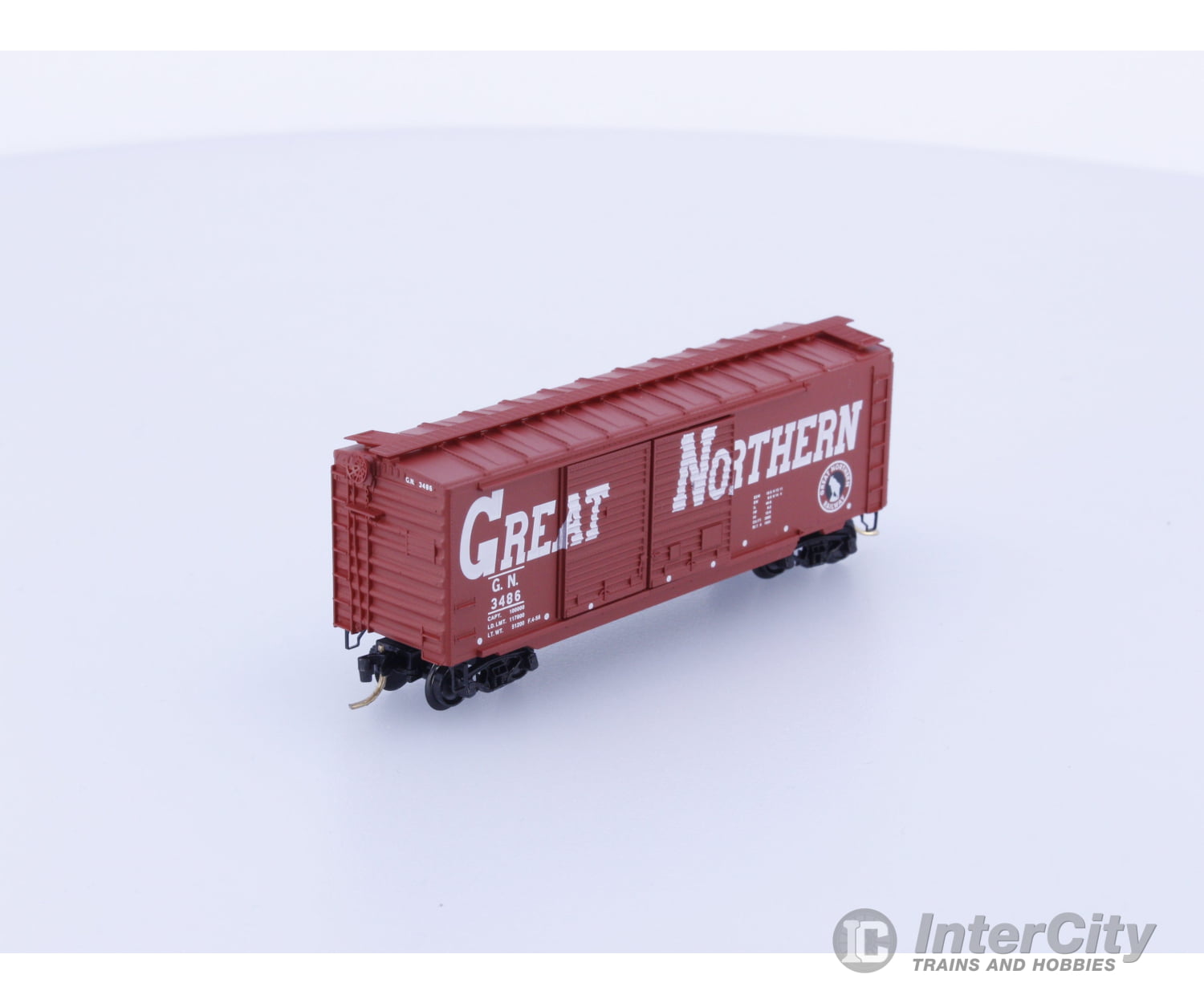 Micro Trains 23220 N Boxcar 40’ Great Northern (GN) 3486 Freight Cars