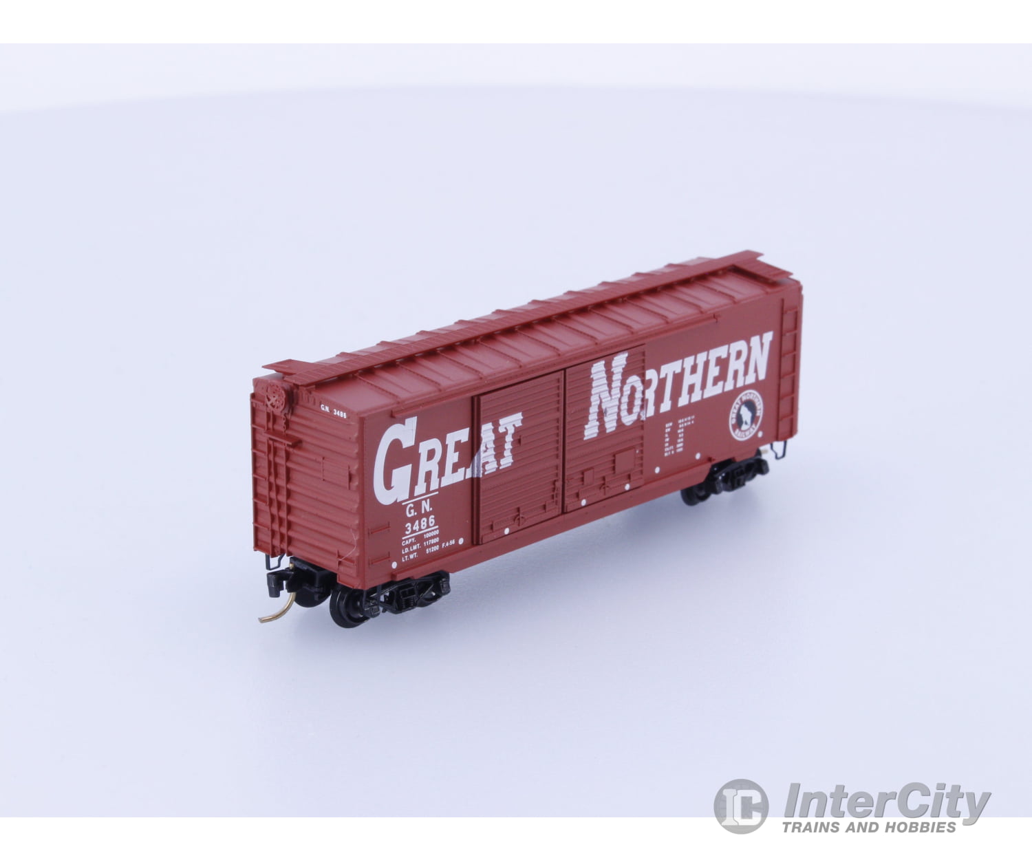 Micro Trains 23220 N Boxcar 40’ PS-1 Great Northern (GN) 3486 Freight Cars