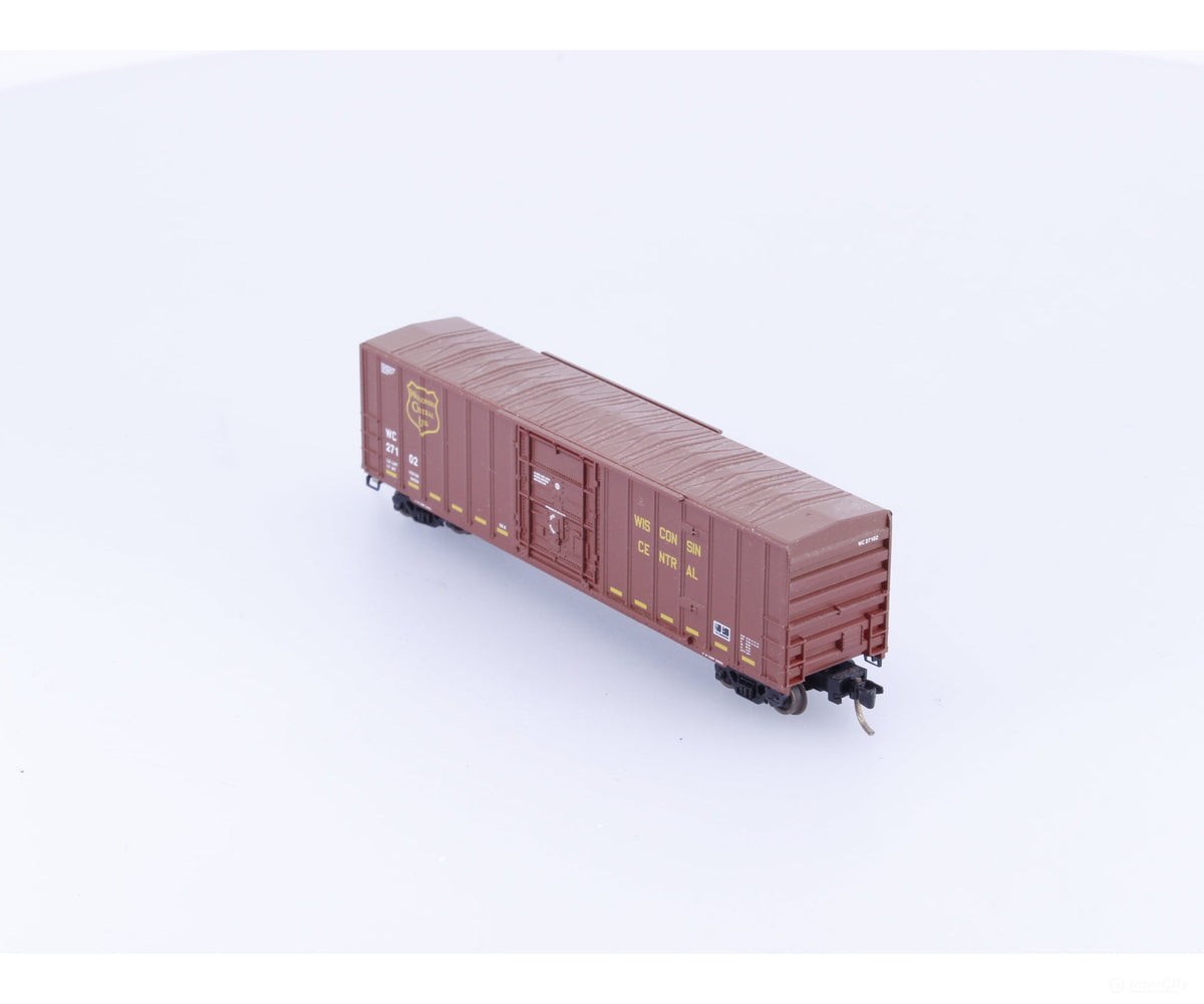 Micro Trains 27200 N 50’ Plug Door Boxcar Wisconsin Central (WC) 27102 - Freight Cars