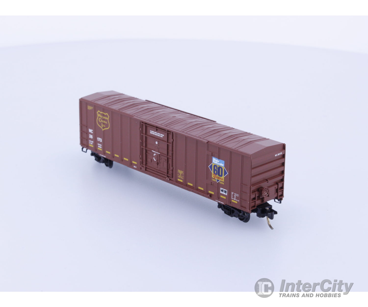 Micro Trains 27210 N 50’ Rib Side Box Car Plug Door Wisconsin Central (WC) 26173 Freight Cars