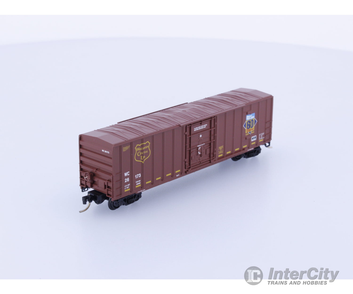 Micro Trains 27210 N 50’ Rib Side Box Car Plug Door Wisconsin Central (WC) 26173 Freight Cars