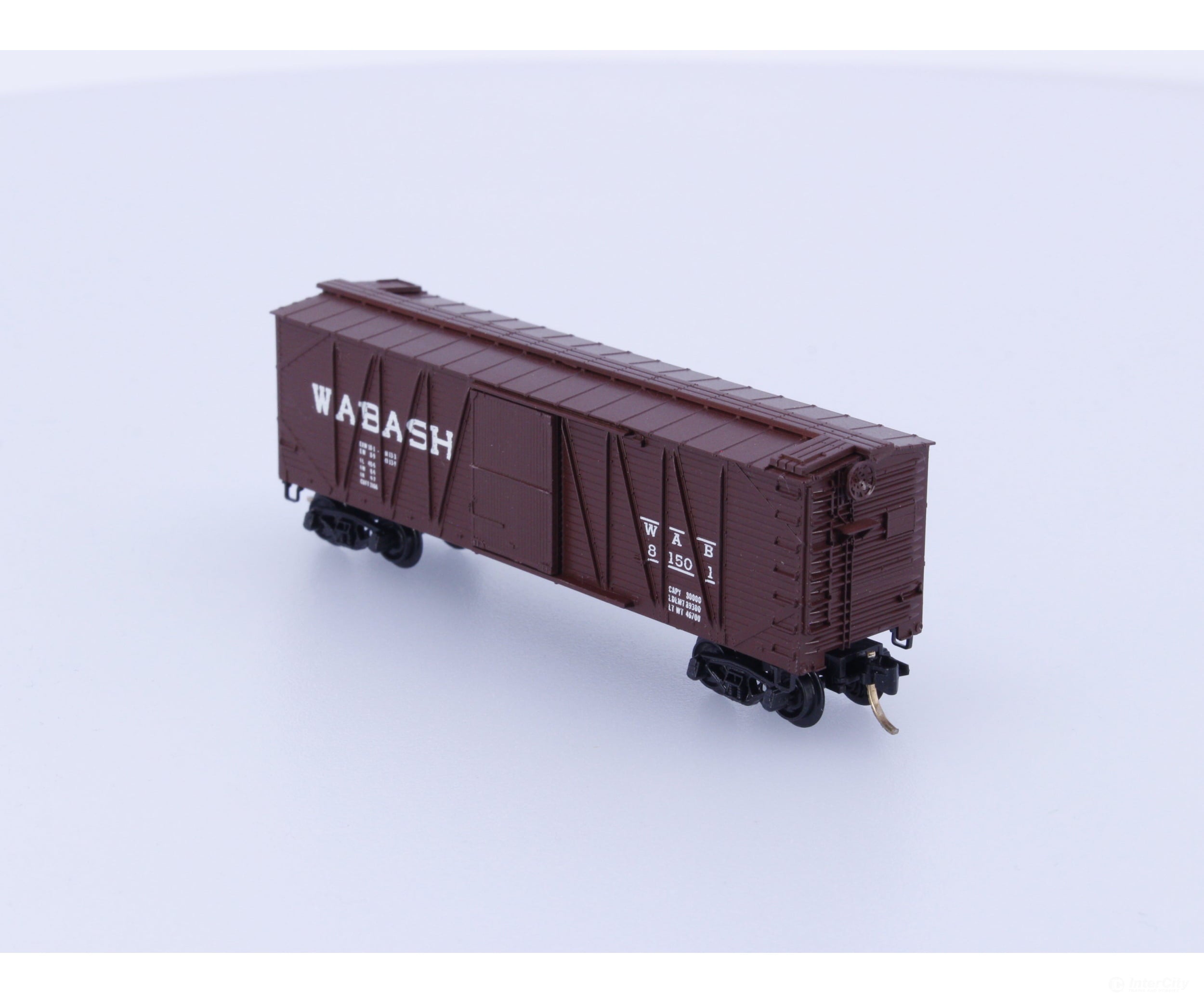 Micro Trains 28050 N Boxcar 40’ Wood Sheathed Outside Braced Wabash WAB Wabash Railroad (WAB) 81501 Freight Cars
