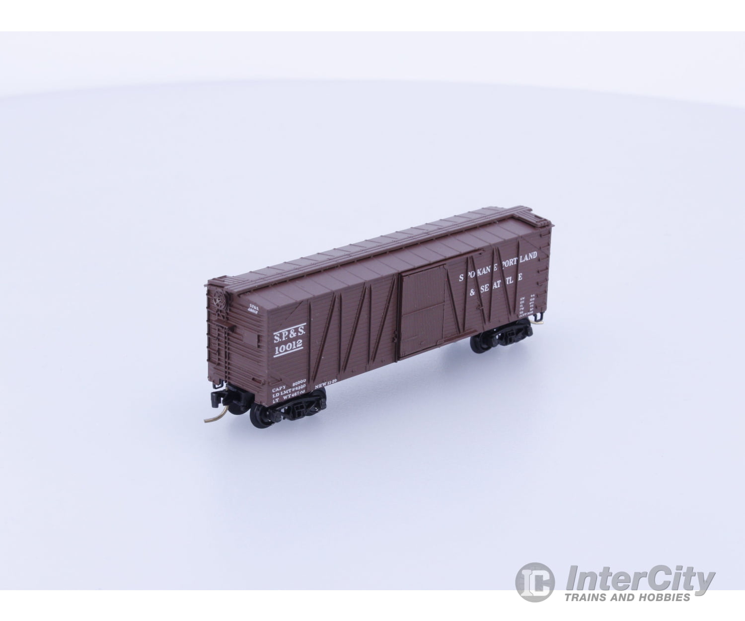 Micro Trains 28070 N 40’ Outside Braced Box Car Spokane Portland and Seattle (SPS) 10012 Freight Cars