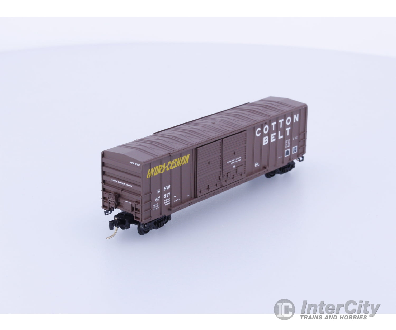 Micro Trains 30060 N 50’ Rib Side Box Car Double Door Cotton Belt 67317 Freight Cars