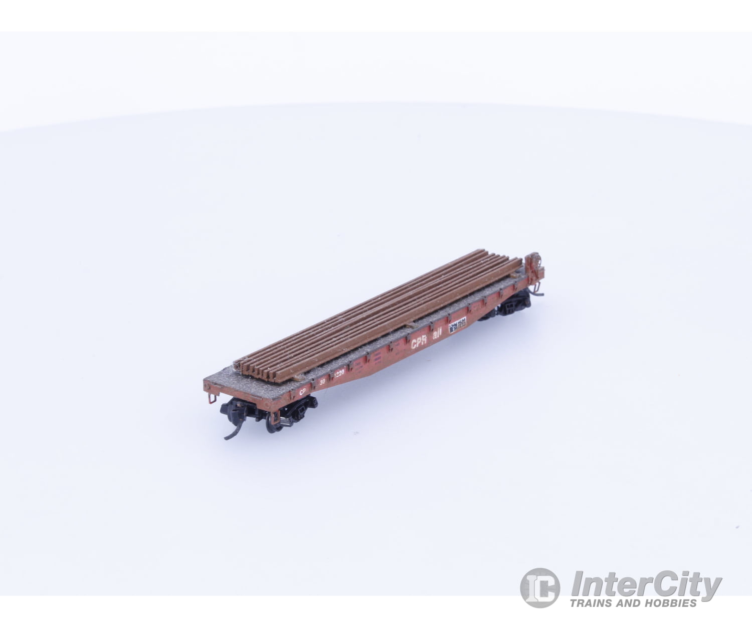 Micro Trains 301220 N 50’ Flatcar with Load Canadian Pacific (CP) 301220 Freight Cars