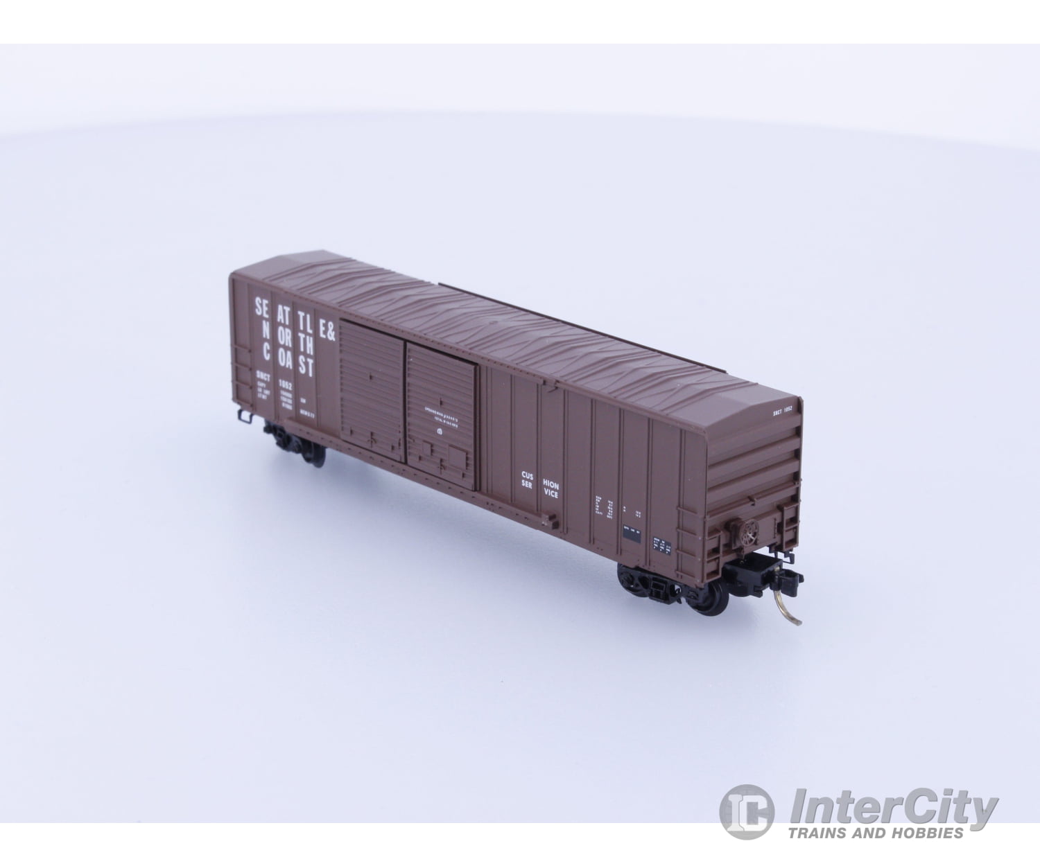 Micro Trains 30160 N 50’ Rib Side Box Car Double Door Seattle and North Coast 1052 Freight Cars