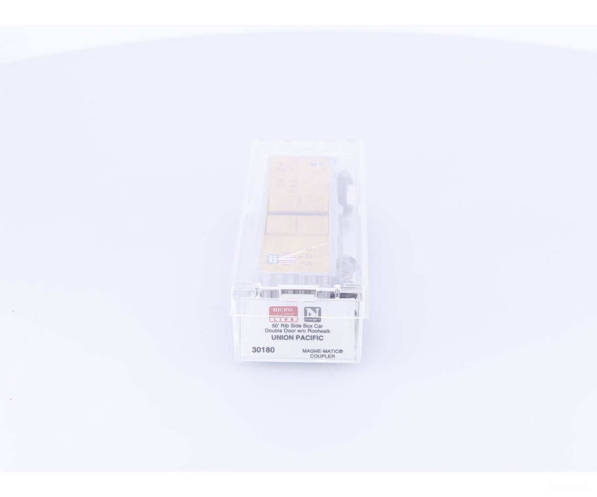 Micro Trains 30180 N 50’ Rib Side Box Car Double Door Union Pacific (UP) 300305 - Freight Cars