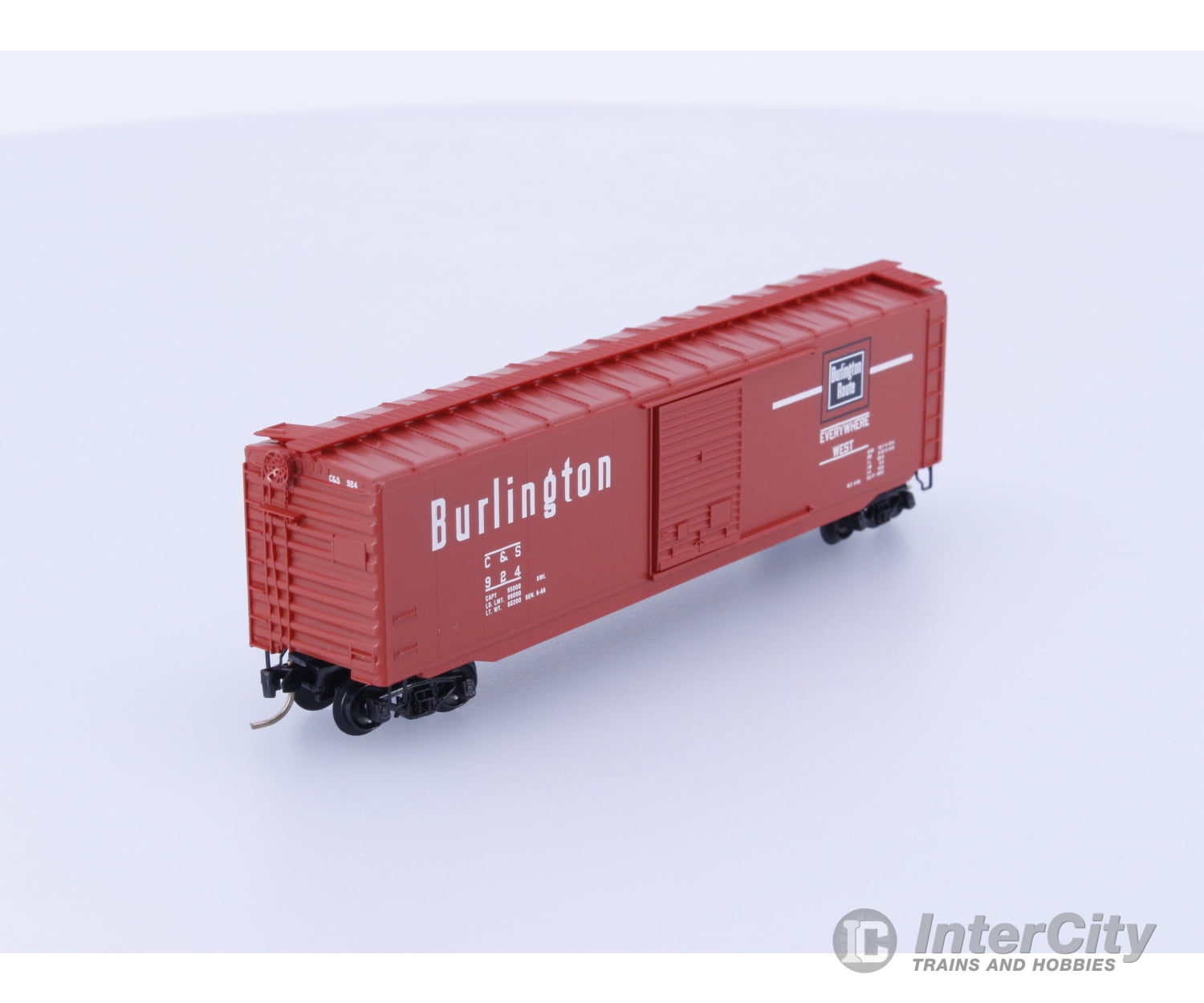 Micro Trains 31260 N Boxcar 50’ PS-1 Burlington Route C&S 924 Freight Cars