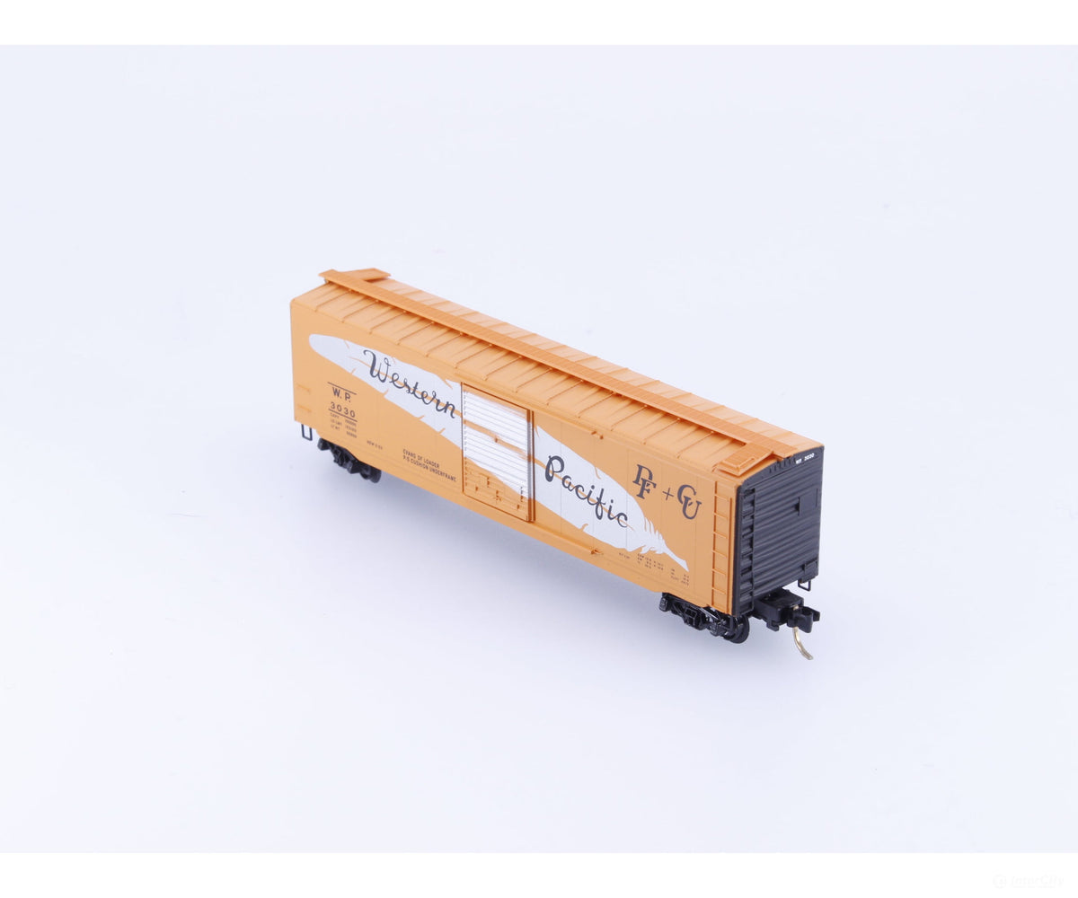 Micro Trains 31290 N 50’ Standard Box Car Single door Western Pacific (WP) 3030 - Freight Cars
