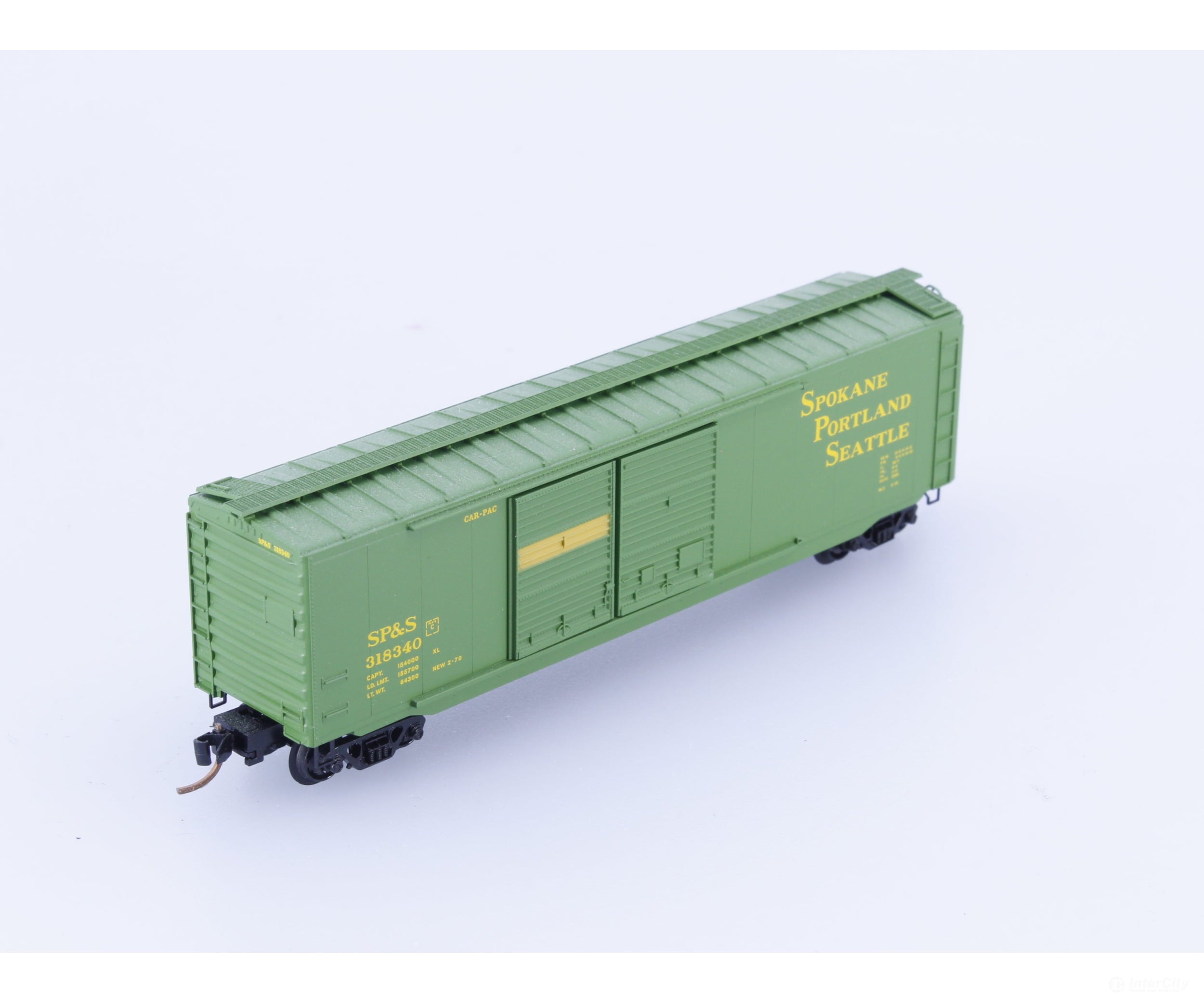 Micro Trains 318340 N 50’ Double Boor Boxcar Spokane Portland and Seattle (SPS) 318340 Freight Cars