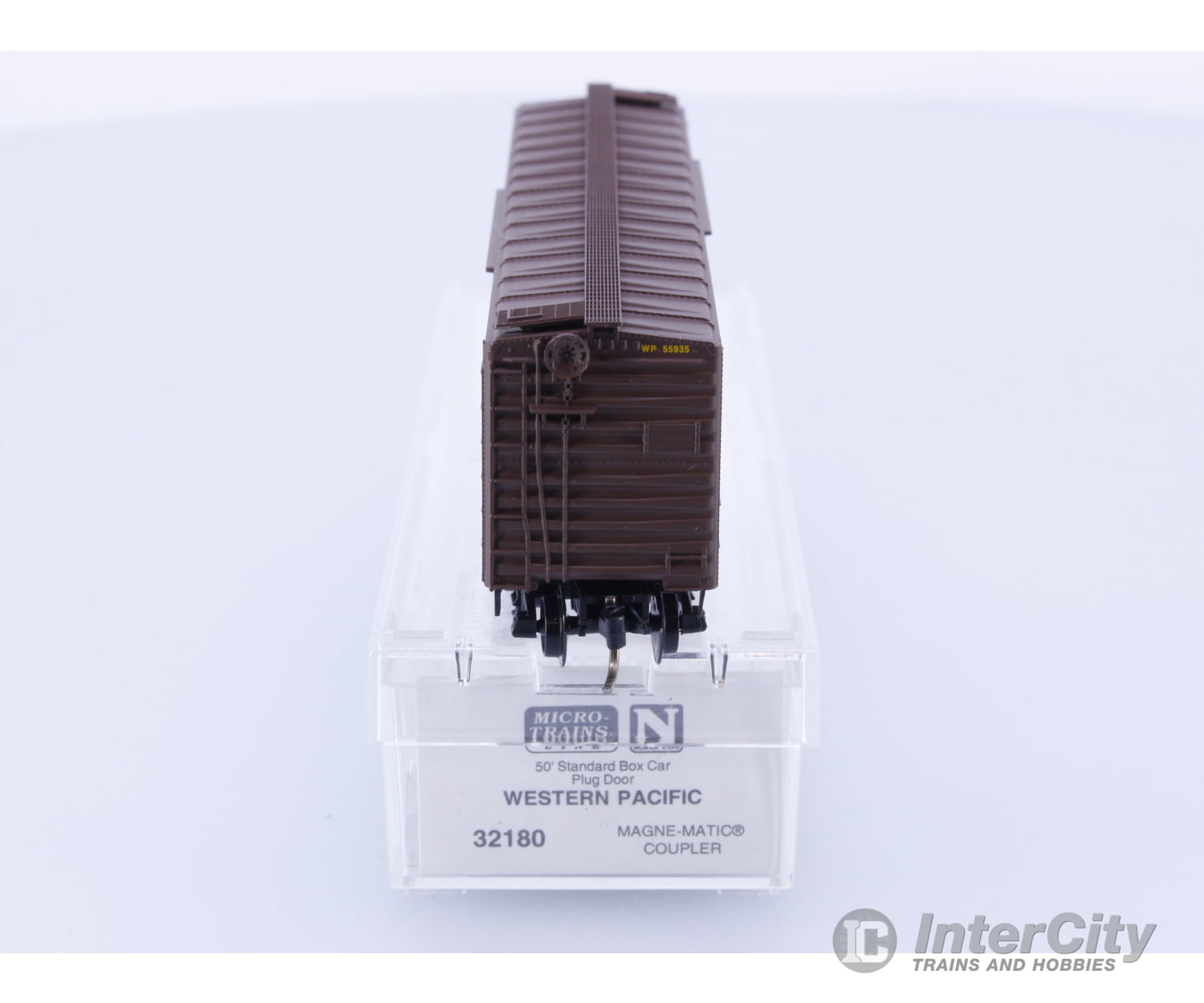 Micro Trains 32180 N Boxcar 50’ Steel Plug Door Western Pacific (WP) 55935 Freight Cars