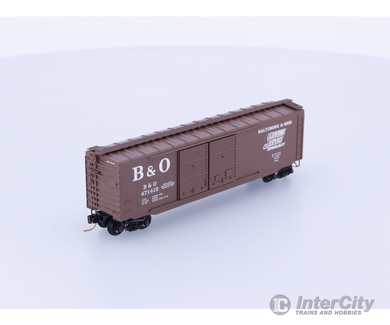 Micro Trains 34070 N 50’ Standard Box Car Double Doors Baltimore and Ohio (BO) 471415 Freight Cars