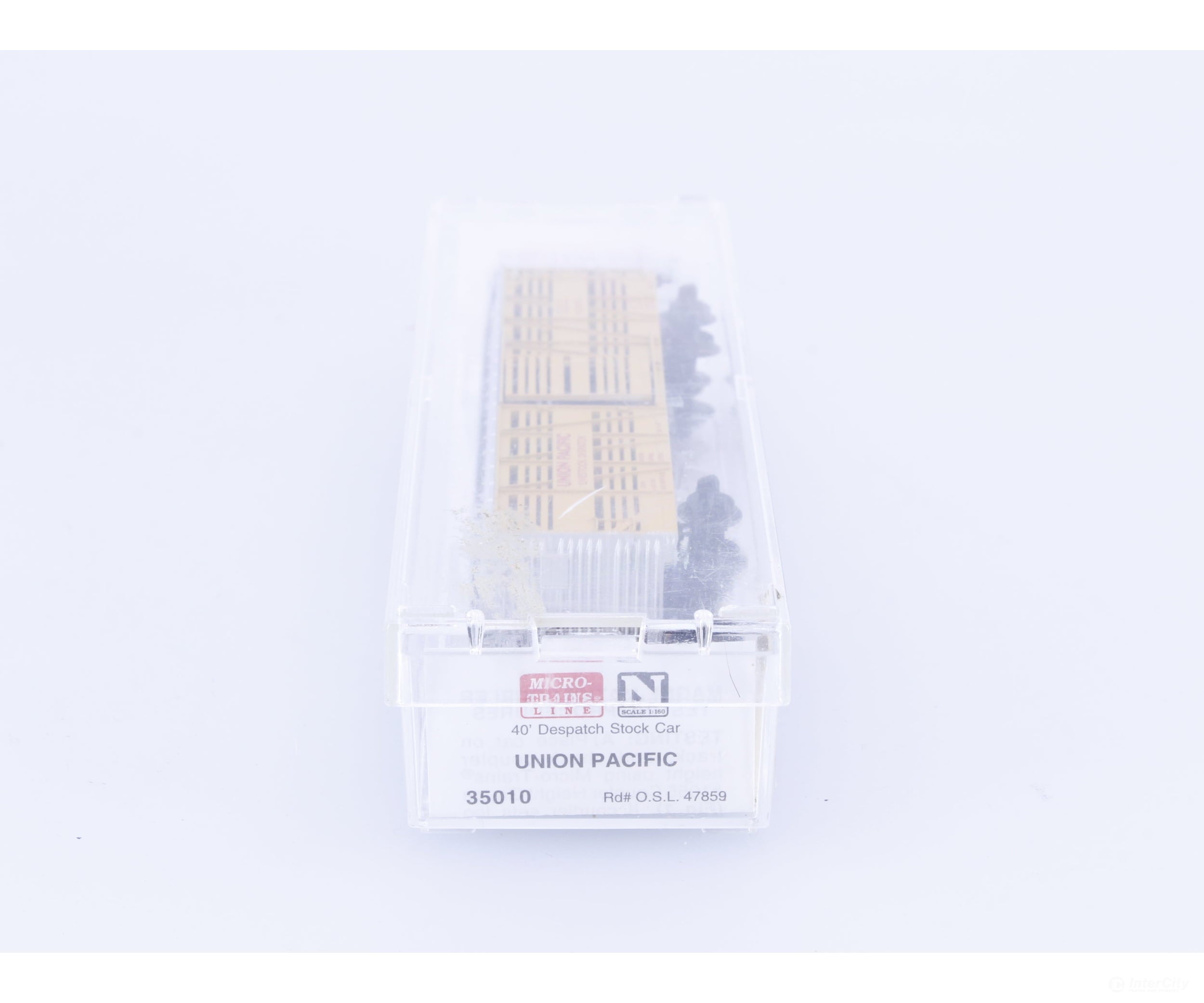 Micro Trains 35010 N 40’ Dispatch Stock Car Union Pacific (UP) 47859 Freight Cars