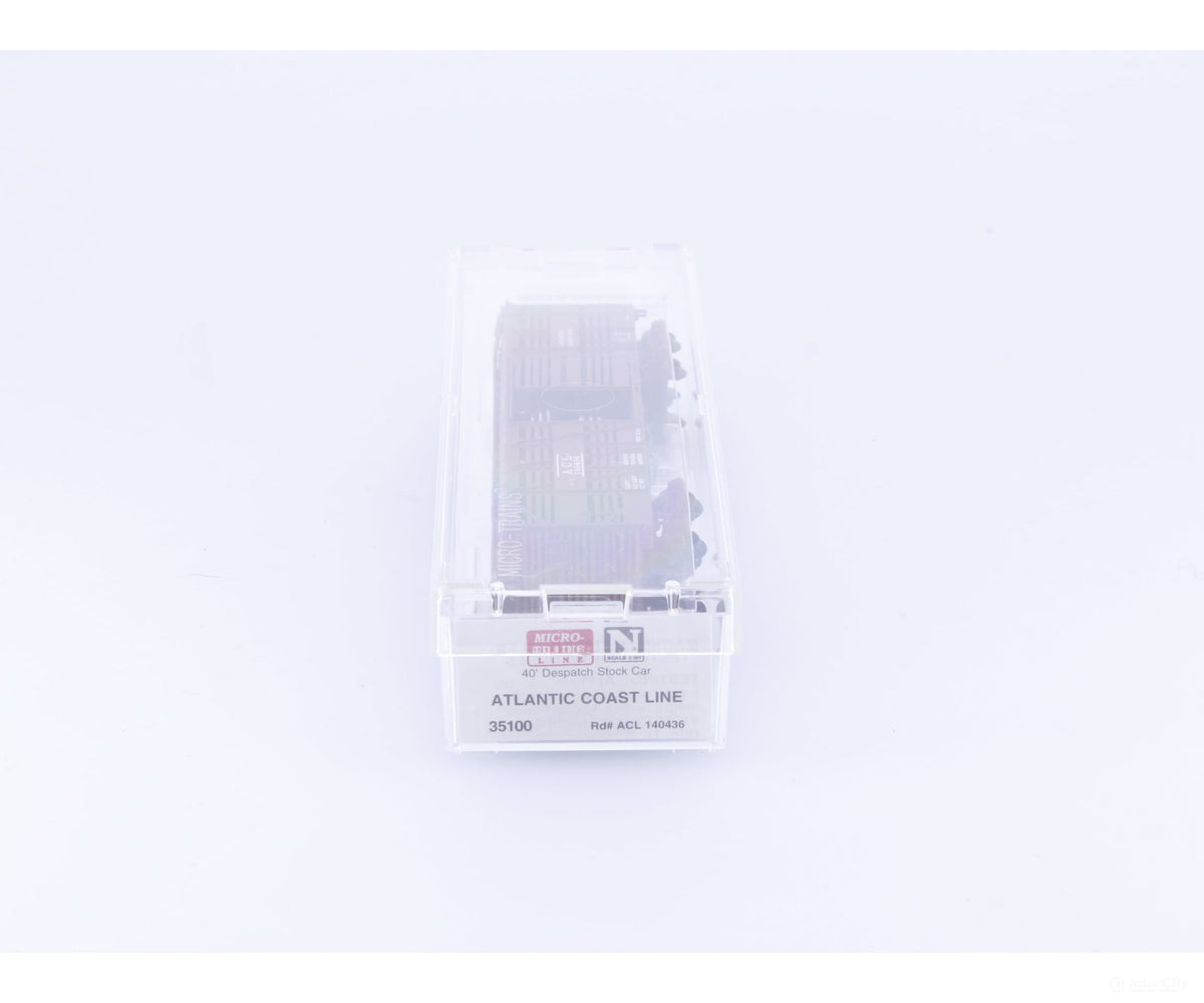 Micro Trains 35100 N 40’ Despatch Stock Car Atlantic Coast Line (ACL) 140436 - Freight Cars