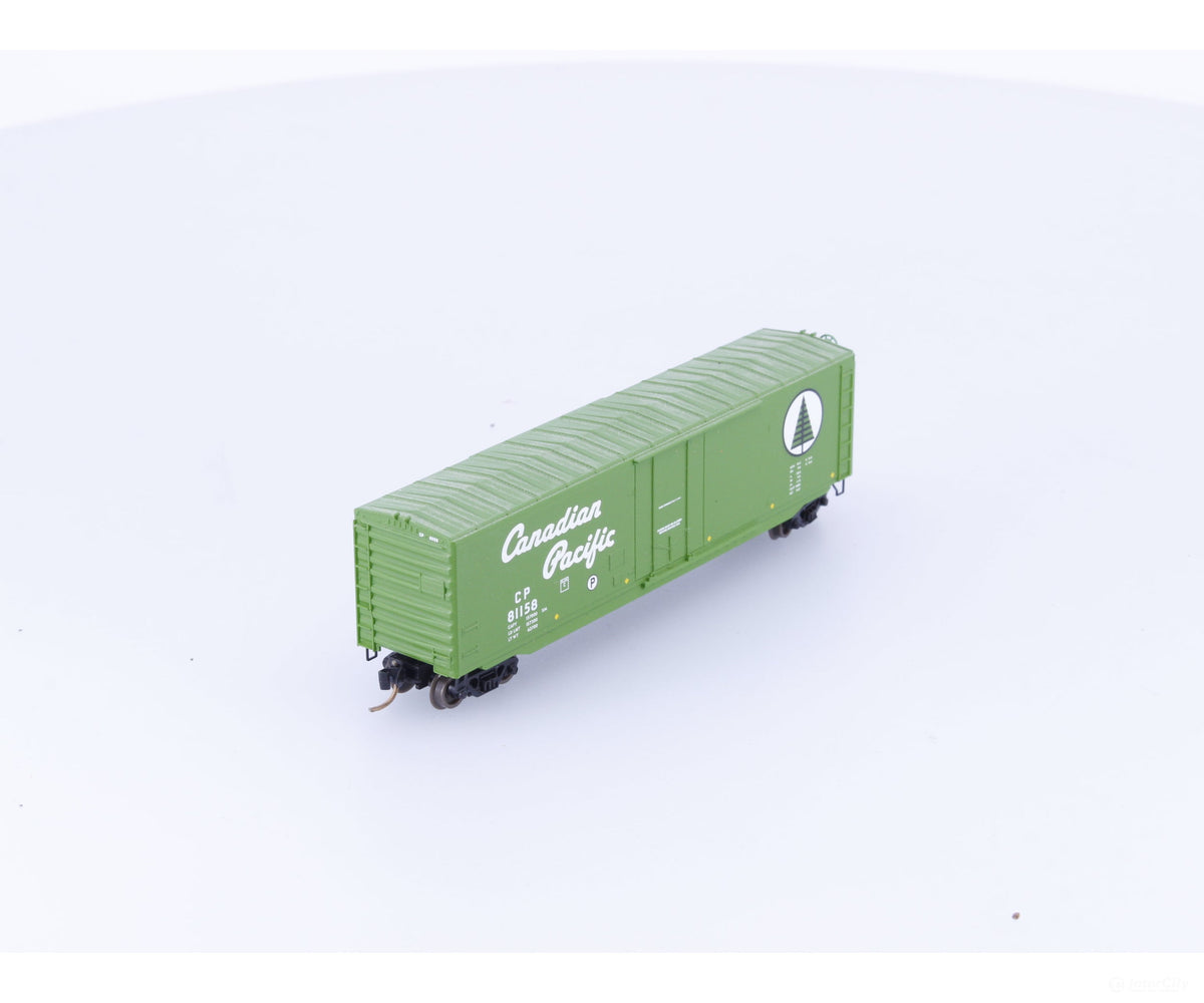 Micro Trains 38220 N 50’ Plug Door Box Car w/o roofwalk Canadian Pacific (CP) 81158 - Freight Cars