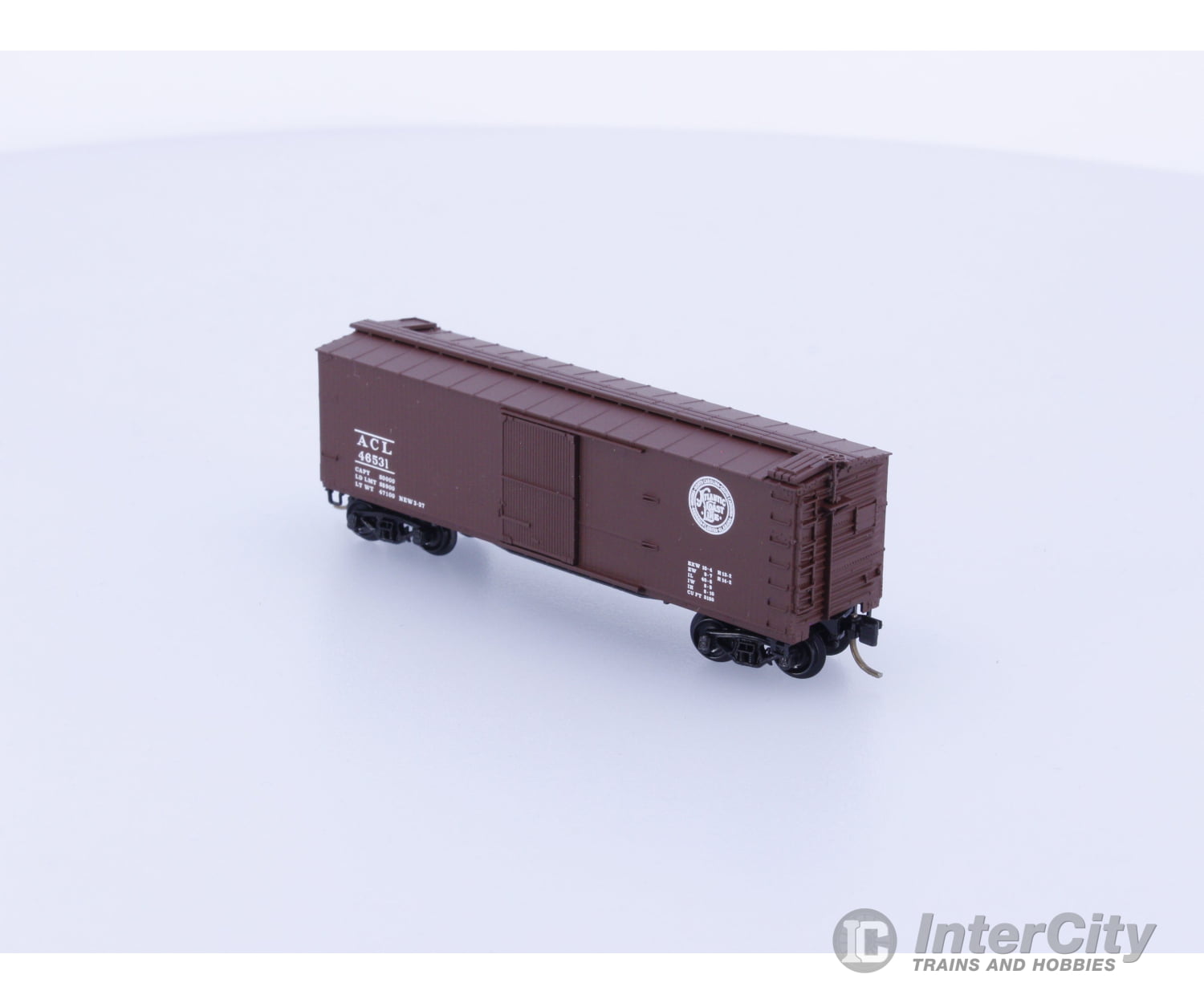 Micro Trains 39080 N 40’ Double-Sheathed Wood Box Car Single Door w/Vertical Brake Wheel Atlantic Coast Line (ACL)