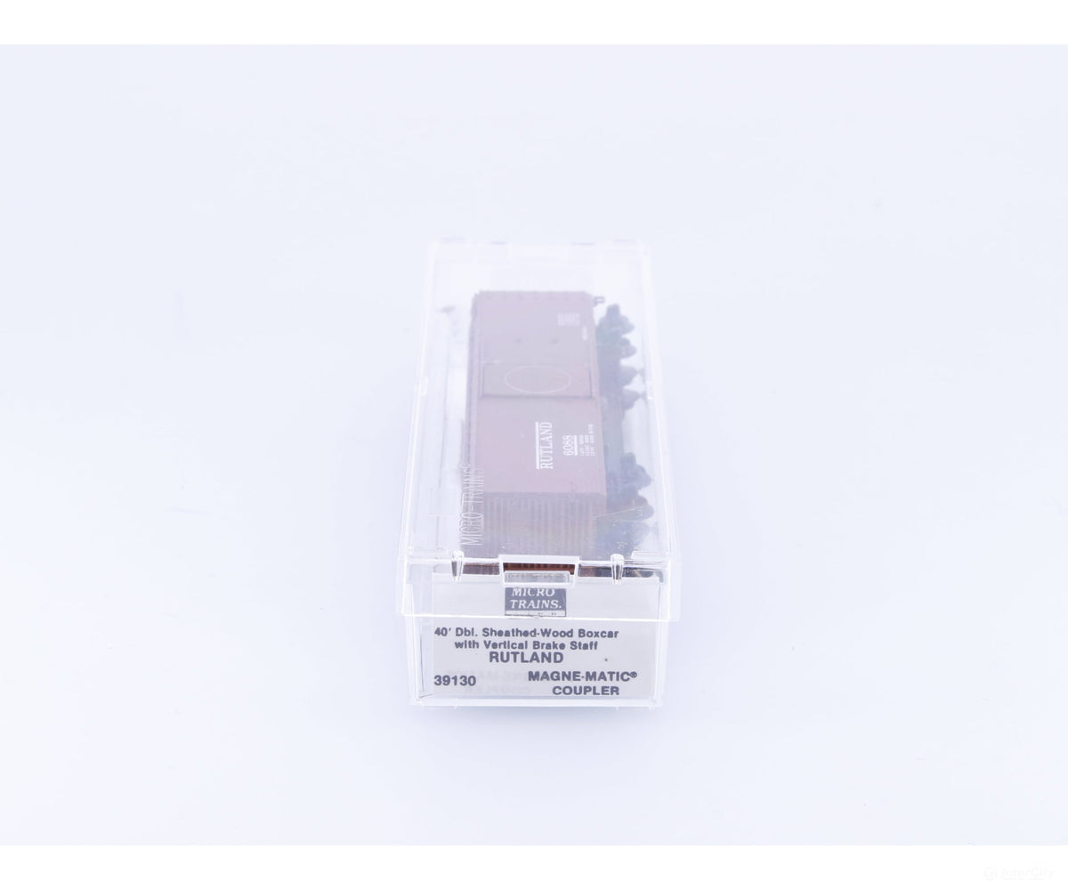 Micro Trains 39130 N Boxcar 40’ Double Wood Sheathed Rutland RUT 6088 - Freight Cars