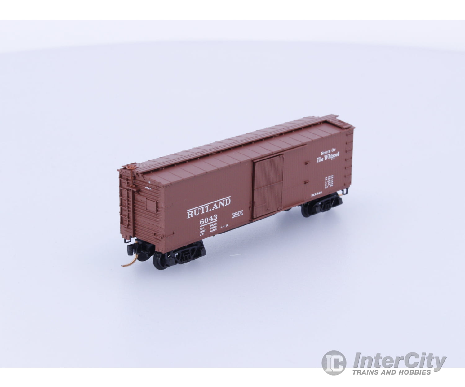 Micro Trains 39130 N Boxcar 40’ Double Wood Sheathed Rutland RUT Rutland Line (RL) 6043 Freight Cars