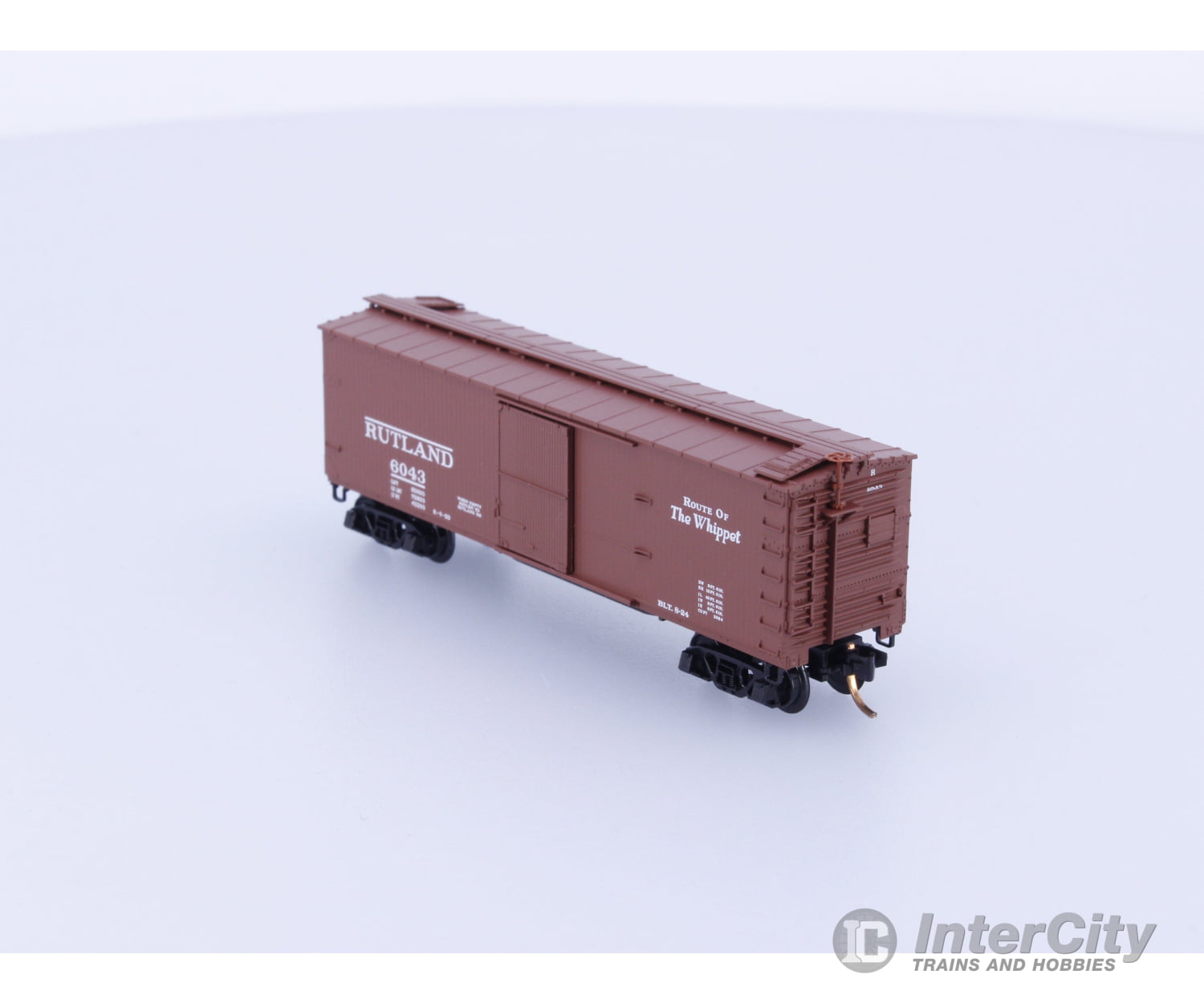 Micro Trains 39130 N Boxcar 40’ Double Wood Sheathed Rutland RUT Rutland Line (RL) 6043 Freight Cars