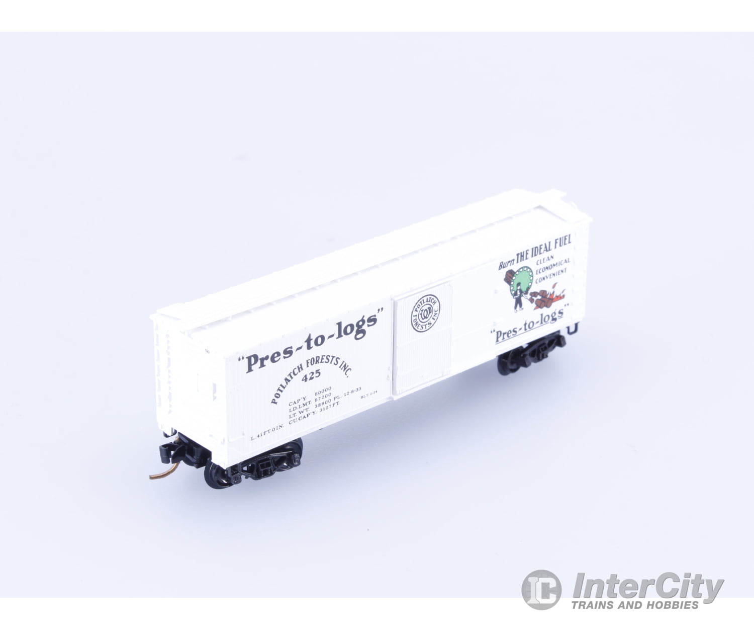 Micro Trains 42060 N 40’ Double Sheathed Wood Boxcar Potlatch Forests 425 Freight Cars