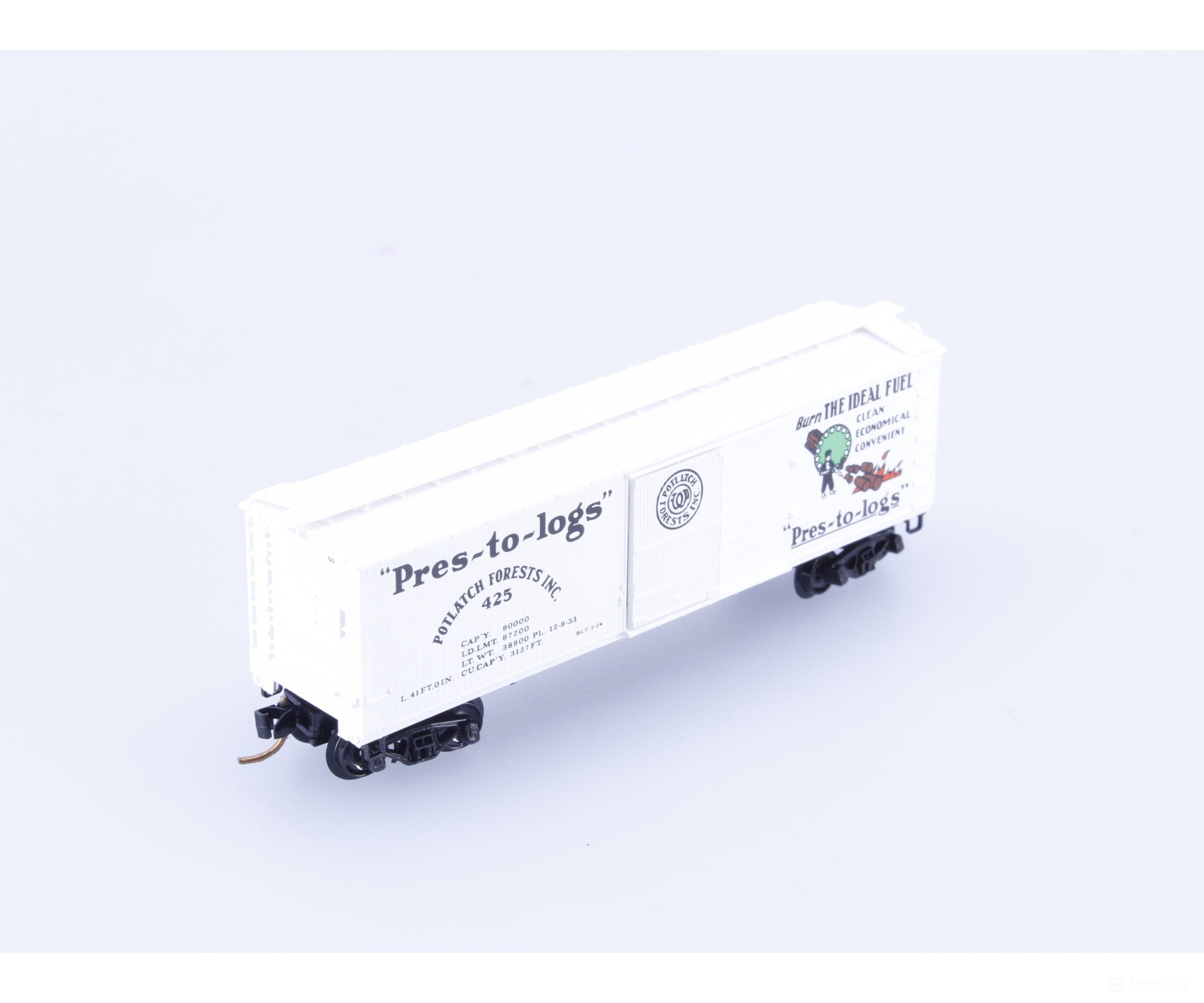 Micro Trains 42060 N 40’ Double Sheathed Wood Boxcar Potlatch Forests 425 Freight Cars