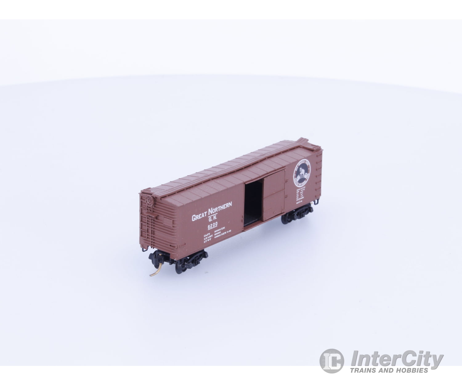 Micro Trains 42080 N 40’ Double-Sheathed Wood Box Car Single Door Great Northern (GN) 6200 Freight Cars