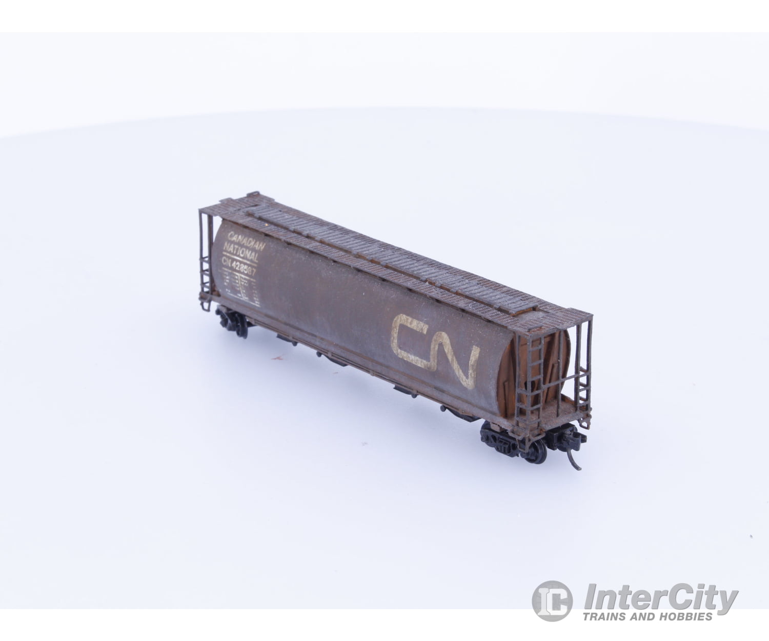 Micro Trains 428587 N 4 Bay Cylindrical Hopper Canadian National (CN) 428587 Freight Cars