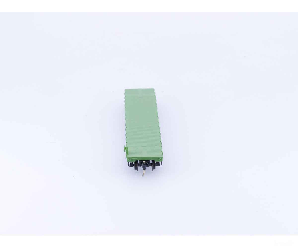 Micro Trains 44070 N 50’ Flat car Fishbelly Side w/Side Mount Brake Wheel Burlington Northern (BN) 602626 - Freight Cars