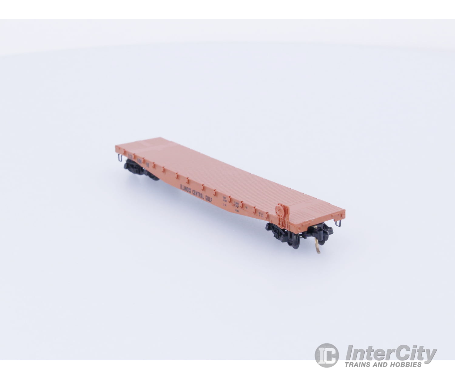 Micro Trains 45010 N Flatcar 50’ Illinois Central (IC) 60698 Freight Cars