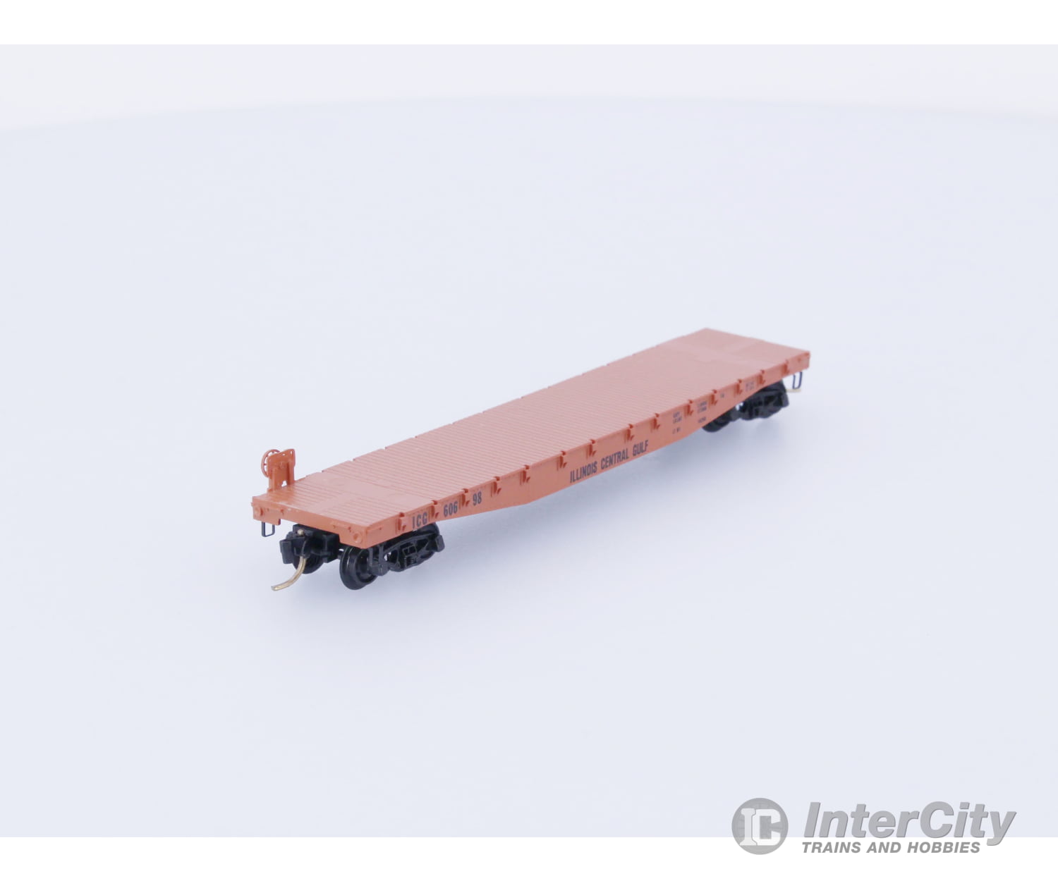 Micro Trains 45010 N Flatcar 50’ Illinois Central (IC) 60698 Freight Cars