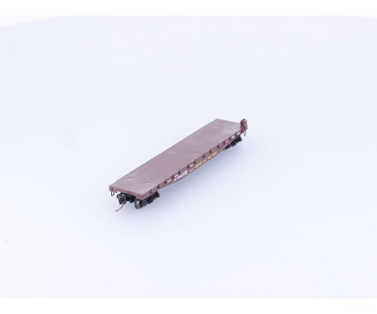 Micro Trains 45050 N 50’ Fishbelly Side Flatcar #2 Union Pacific (UP) 57000 - Freight Cars