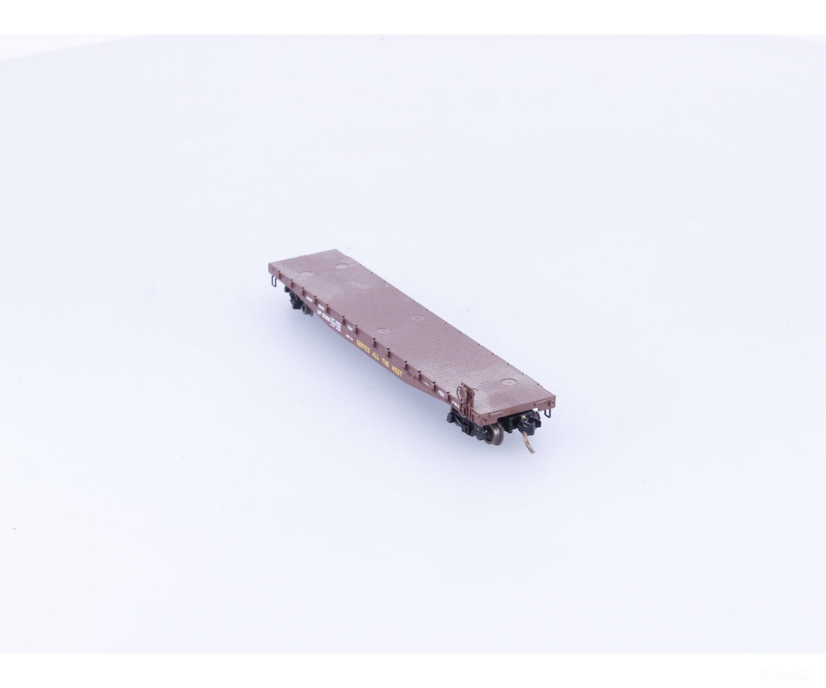 Micro Trains 45050 N 50’ Fishbelly Side Flatcar #3 Union Pacific (UP) 57000 - Freight Cars