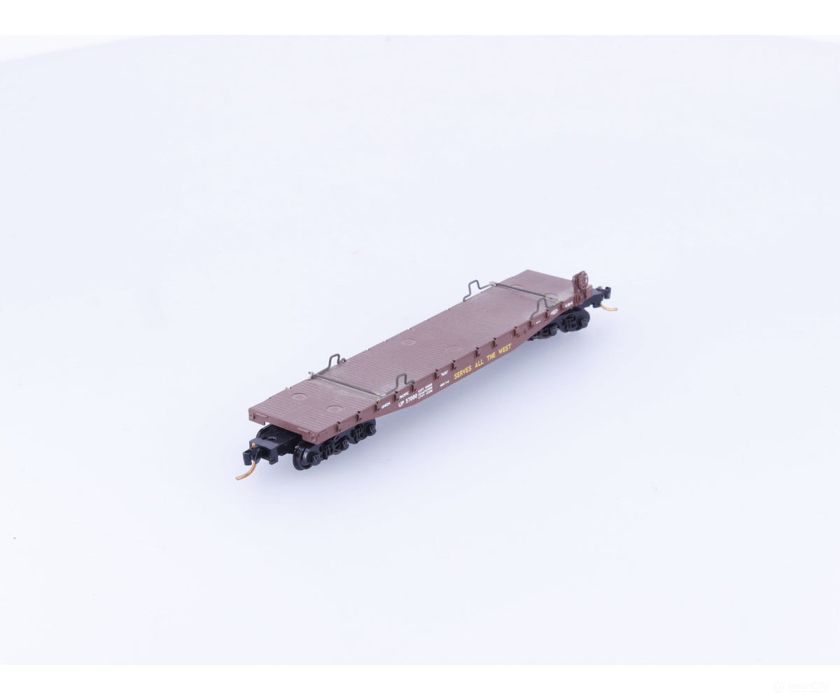 Micro Trains 45050 N 50’ Fishbelly Side Flatcar #4 Union Pacific (UP) 57000 - Freight Cars